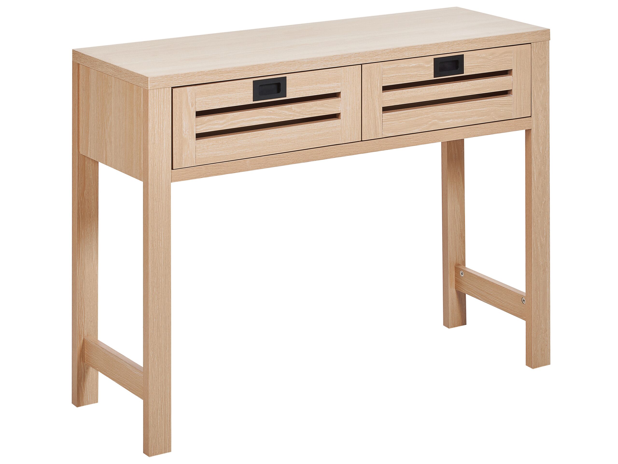 2 Drawer Console Table Light Wood RANDA - Gemini Interiors