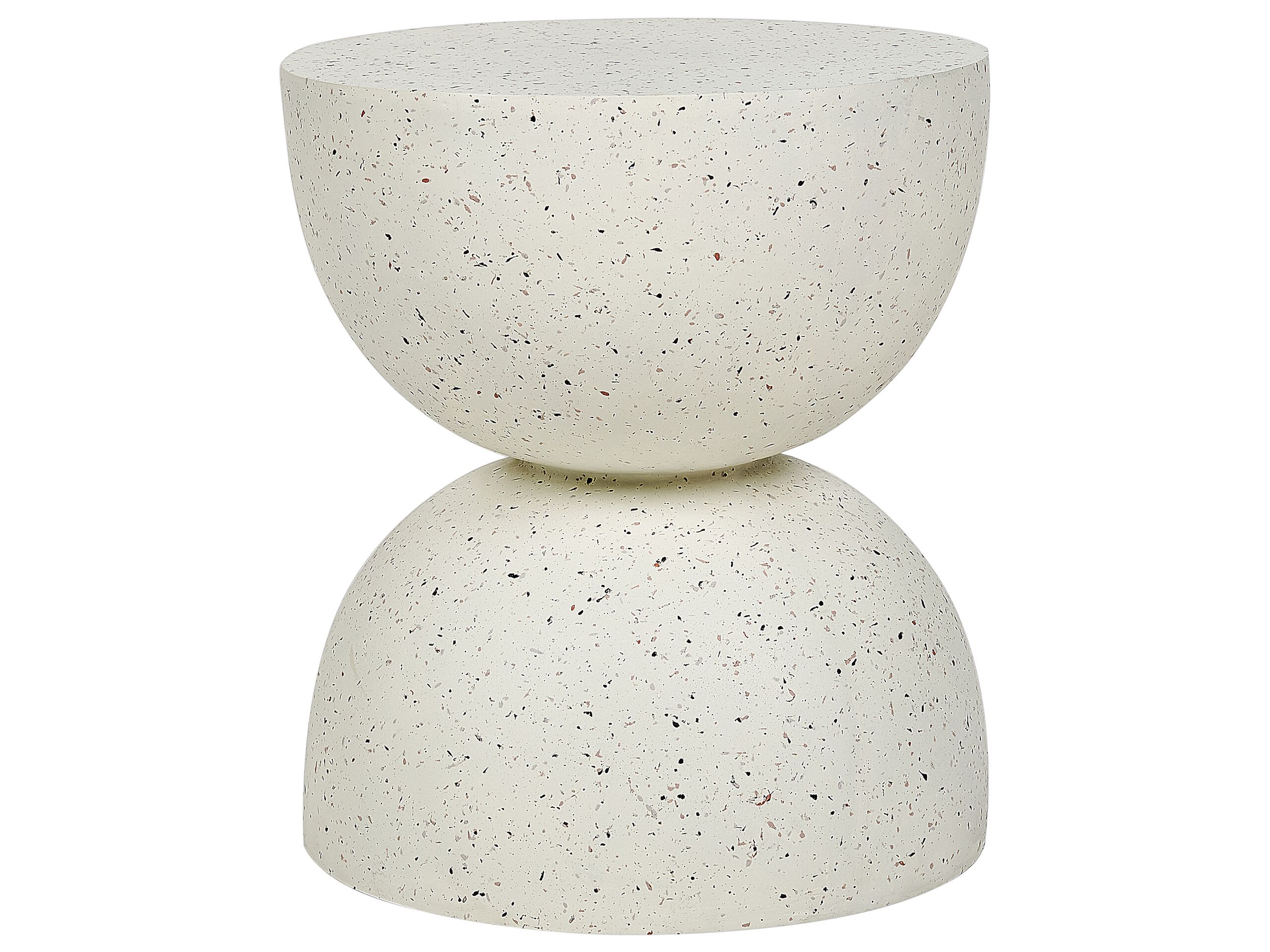 Accent Side Table White Terazzo Effect CAORIA - Gemini Interiors