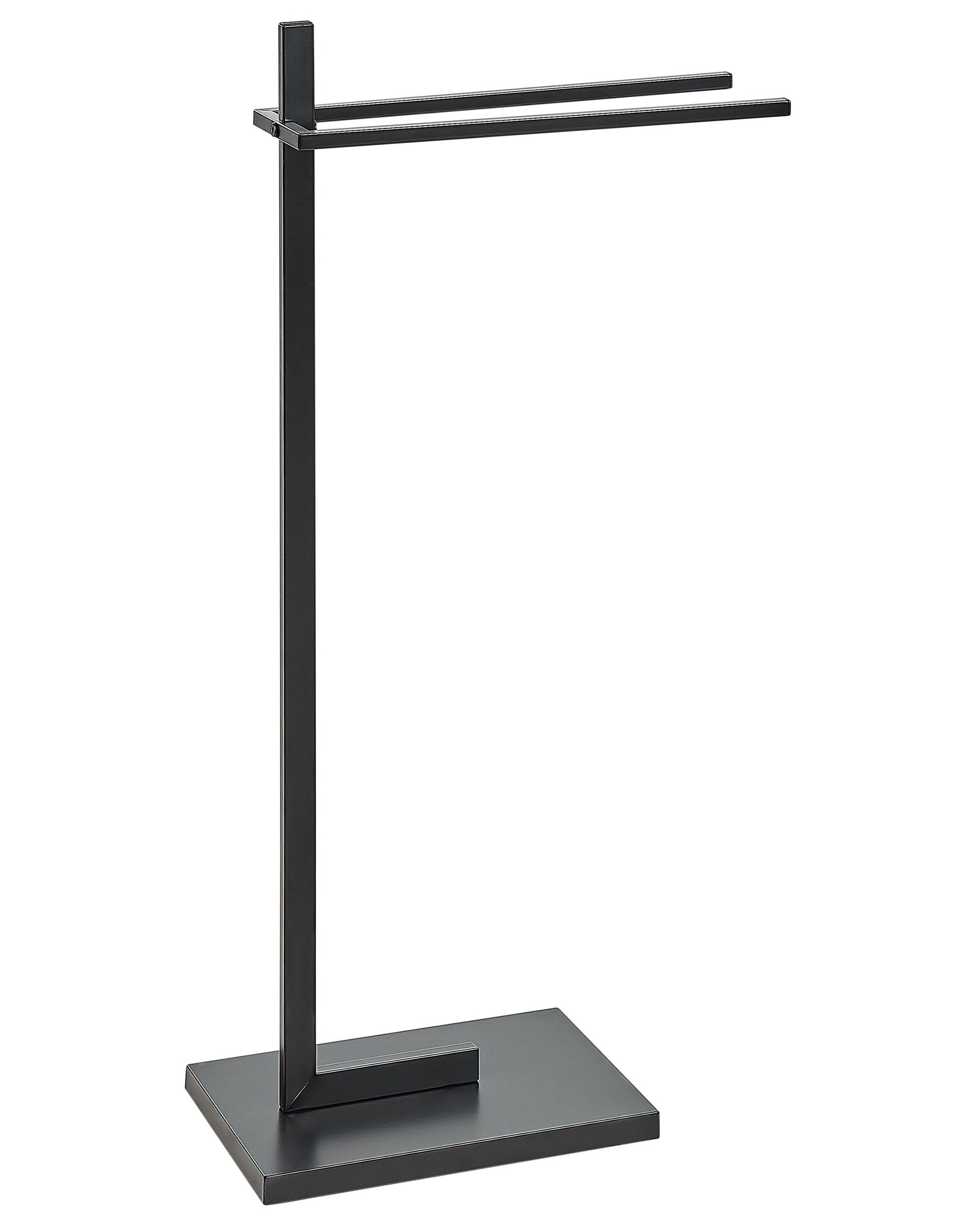 Towel Stand 45 x 86 cm Black SELVA - Gemini Interiors