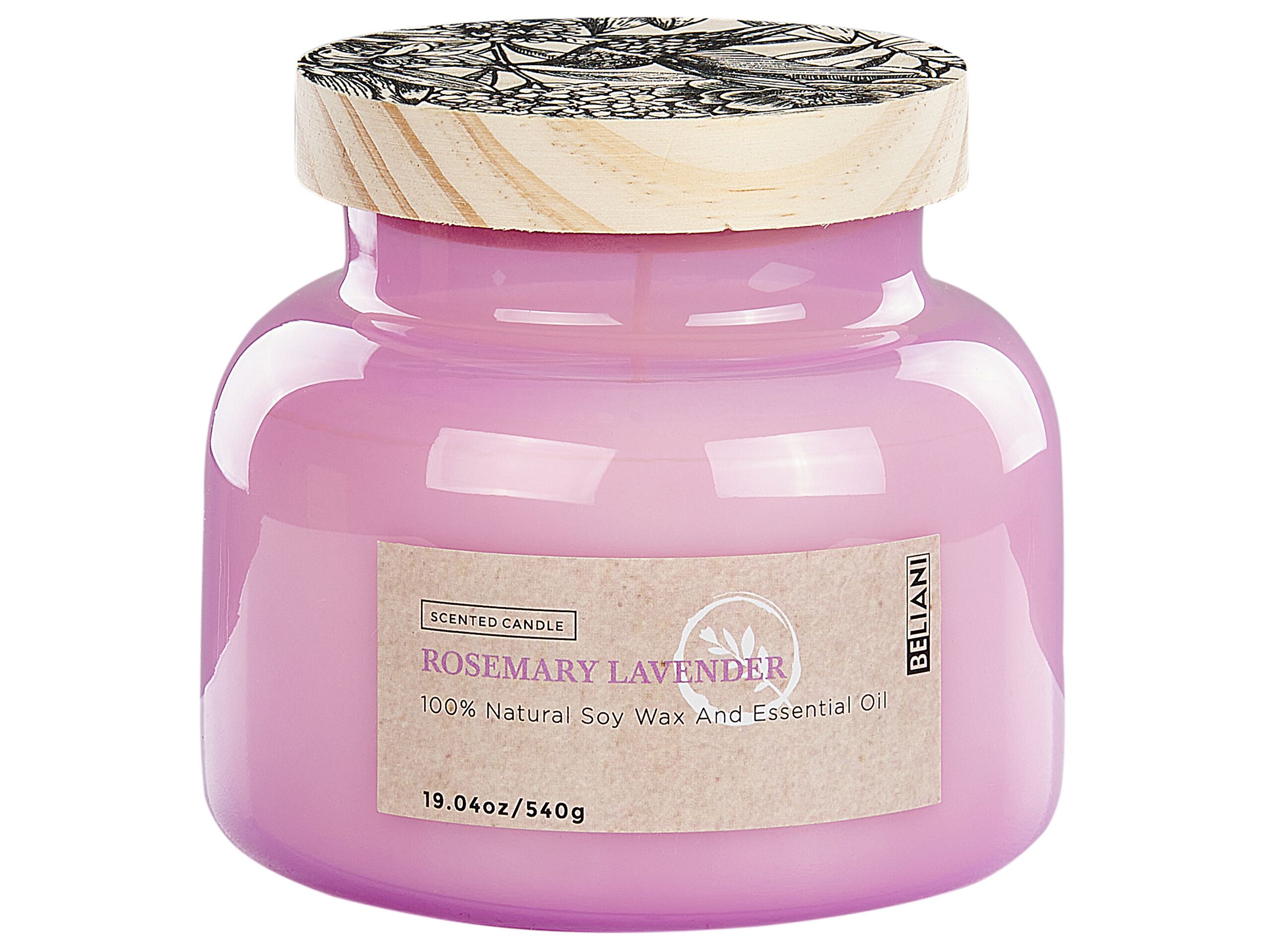 Soy Wax Scented Candle Rosemary Lavender - Gemini Interiors