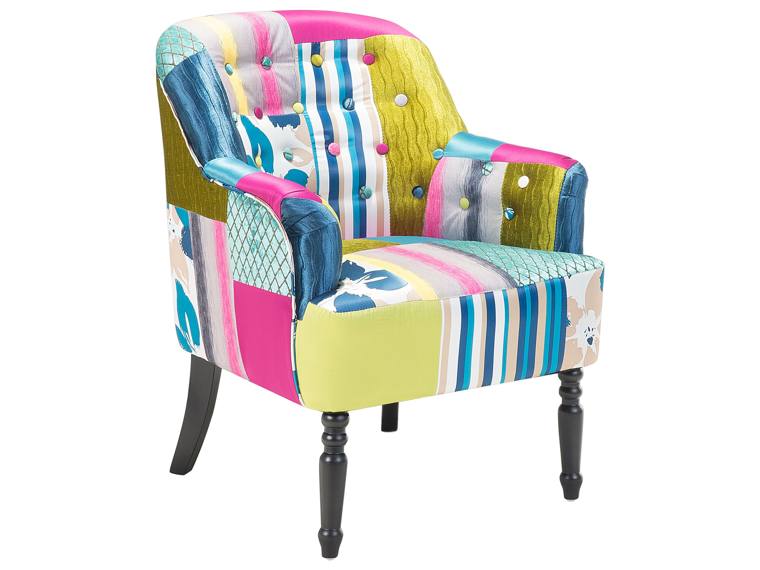 Fabric Armchair Multicolour MANDAL - Gemini Interiors