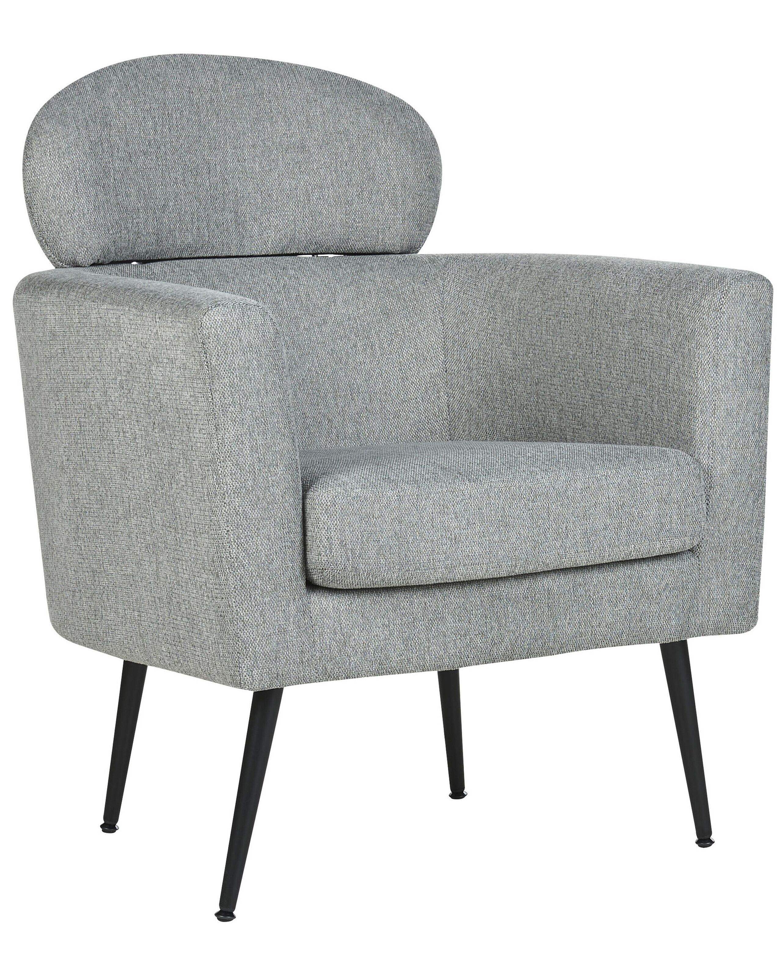 Fabric Armchair Grey SOBY - Gemini Interiors