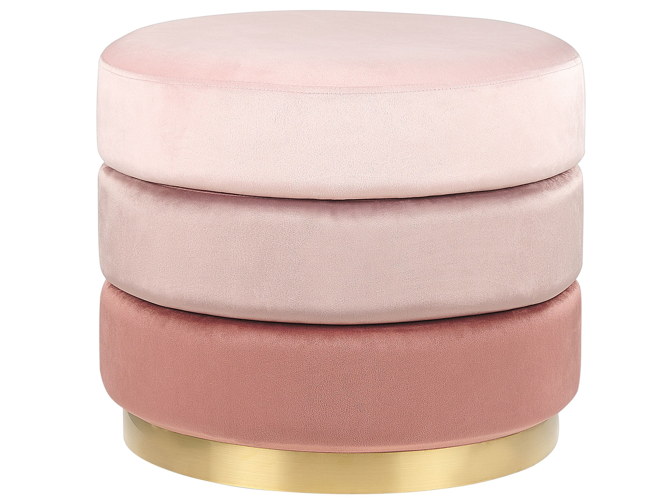 Velvet Pouffe Pink LOUIN - Gemini Interiors