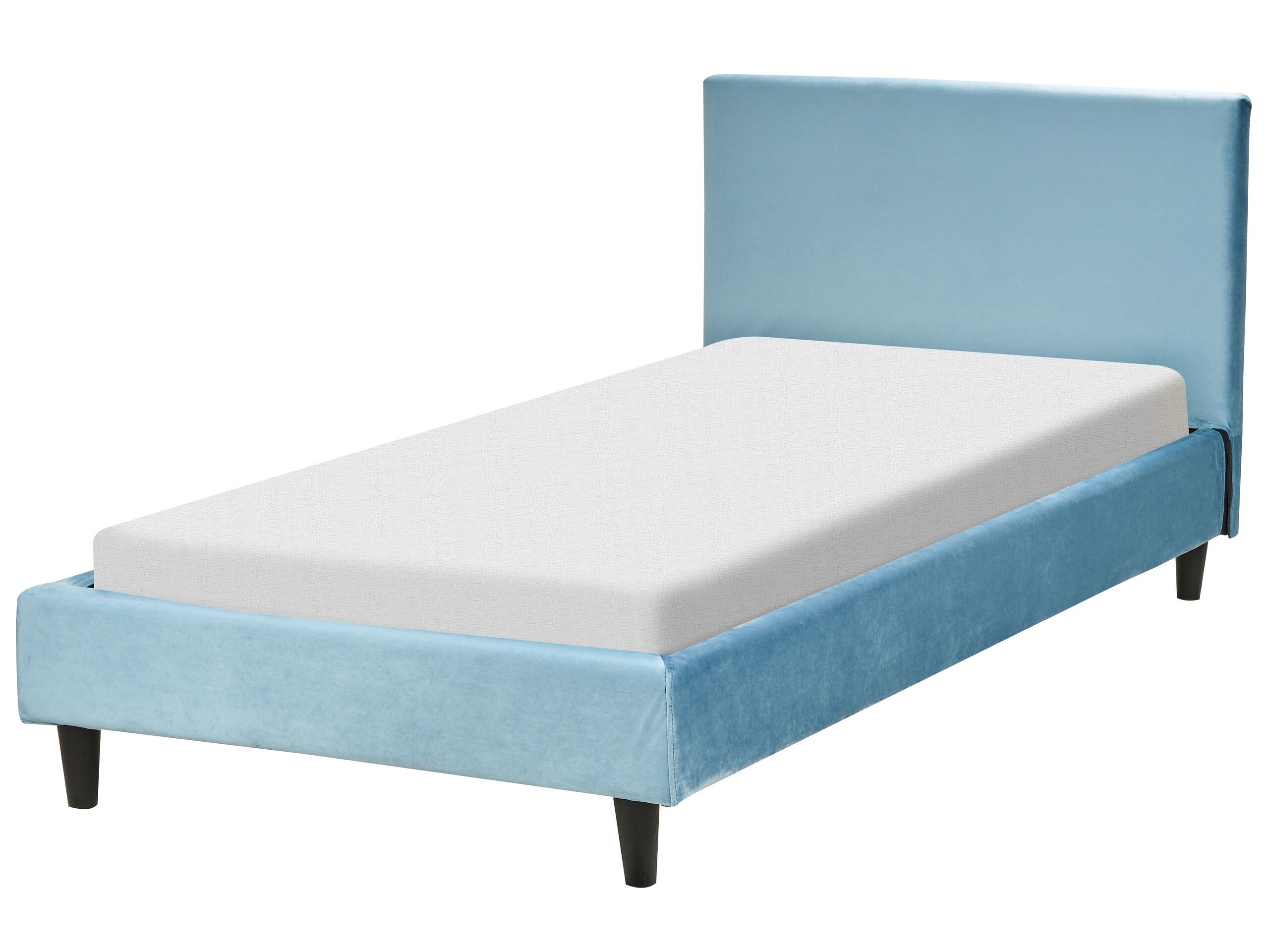 Velvet EU Single Size Bed Light Blue FITOU - Gemini Interiors