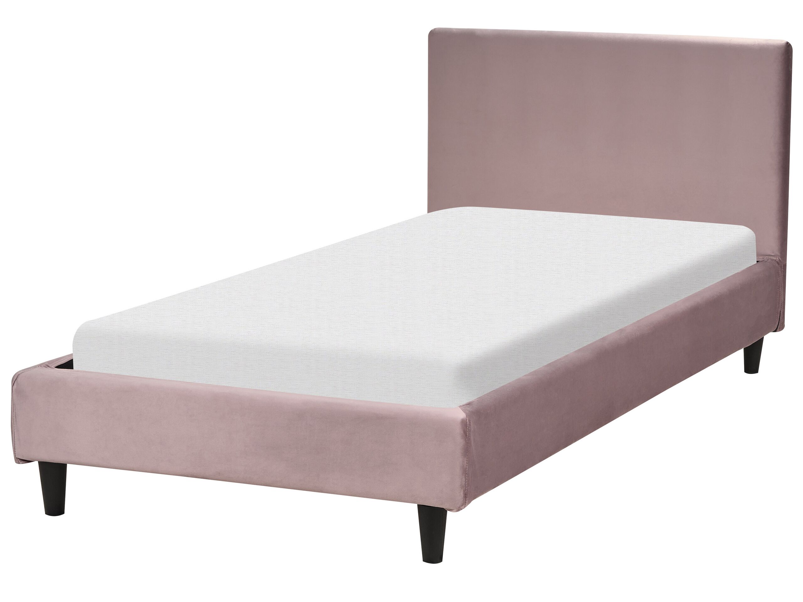 Velvet EU Single Size Bed Pink FITOU - Gemini Interiors