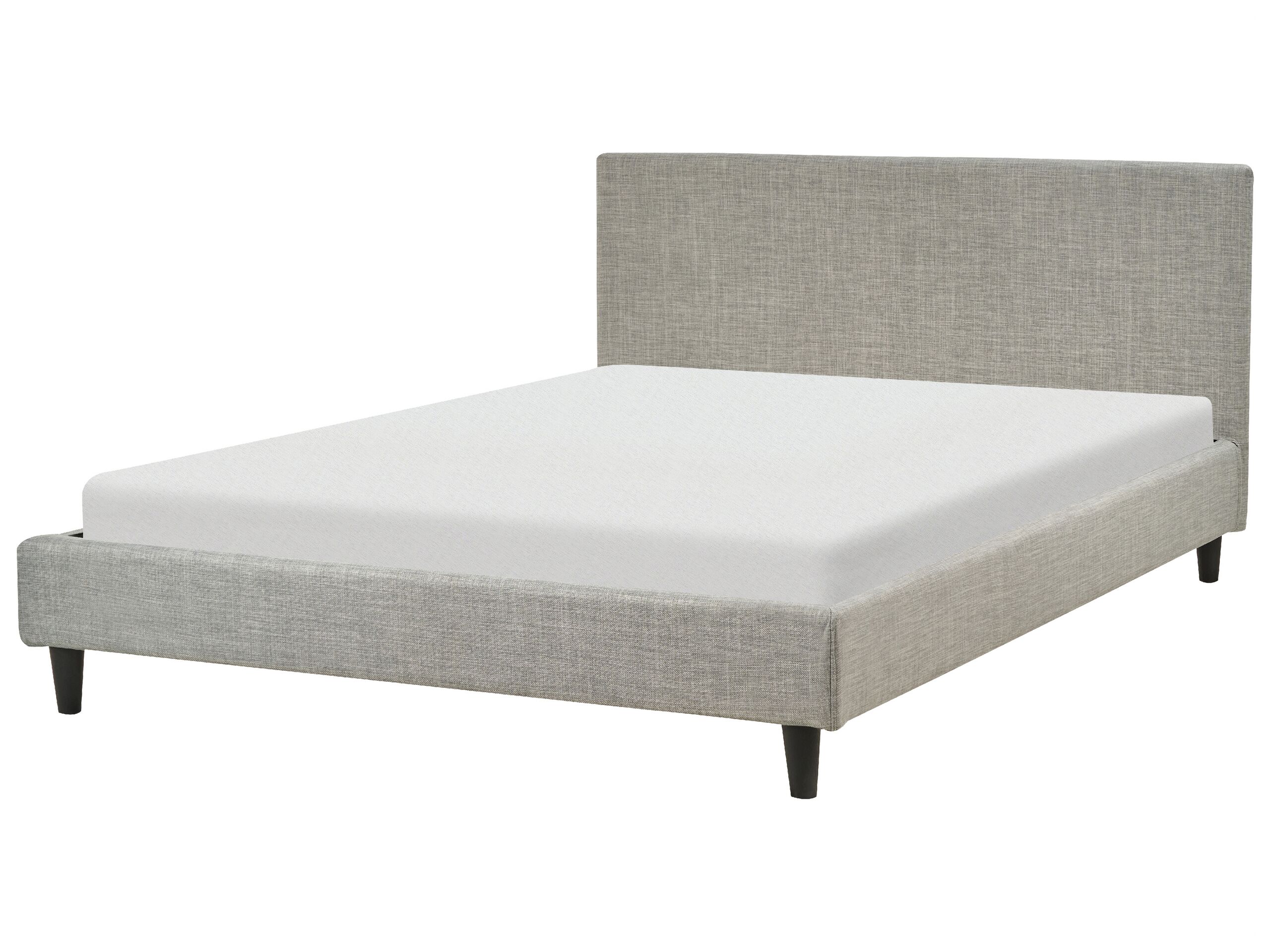 EU Double Size Bed Light Grey FITOU - Gemini Interiors