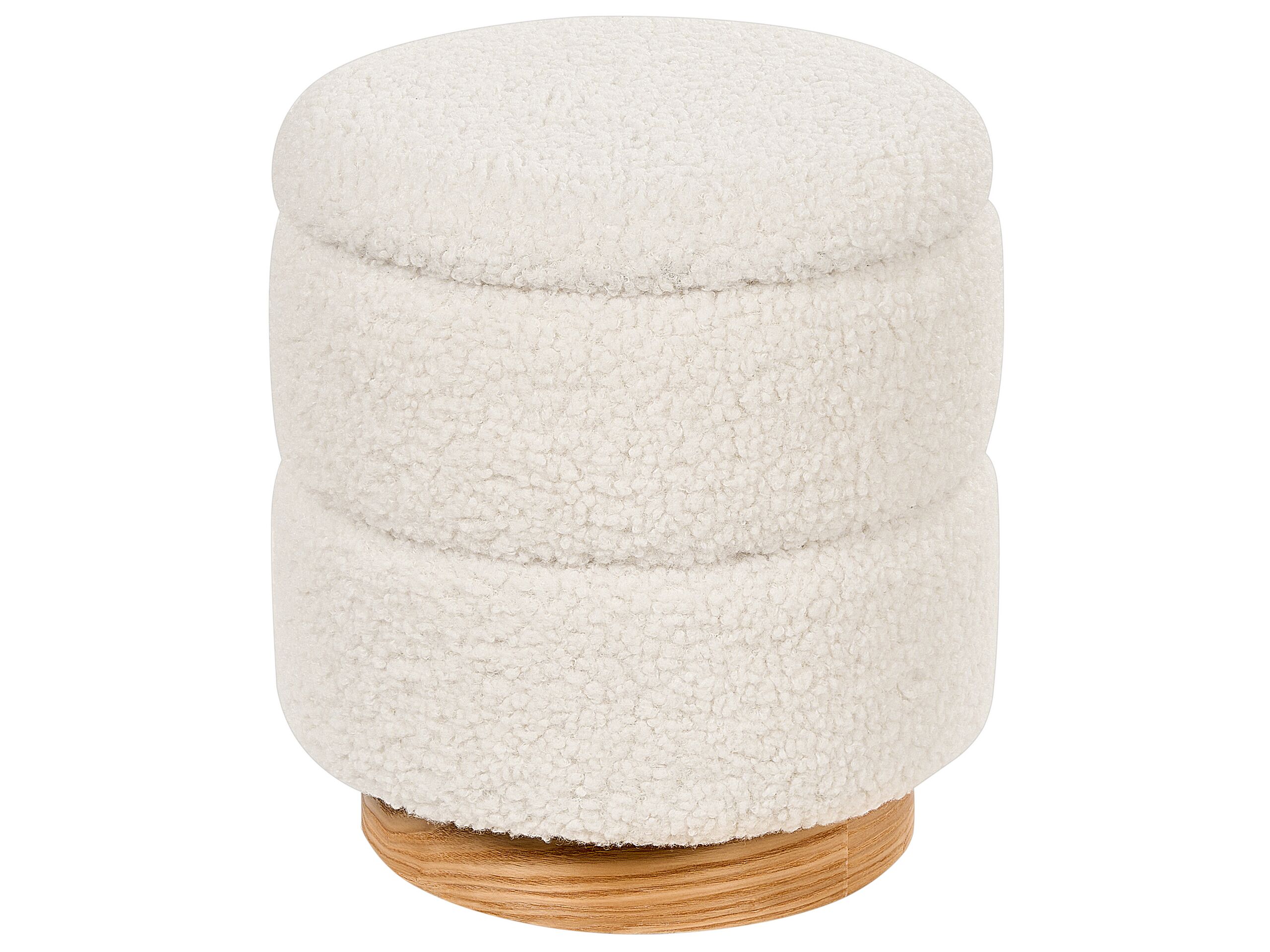 Teddy Storage Pouffe White OGDEN - Gemini Interiors