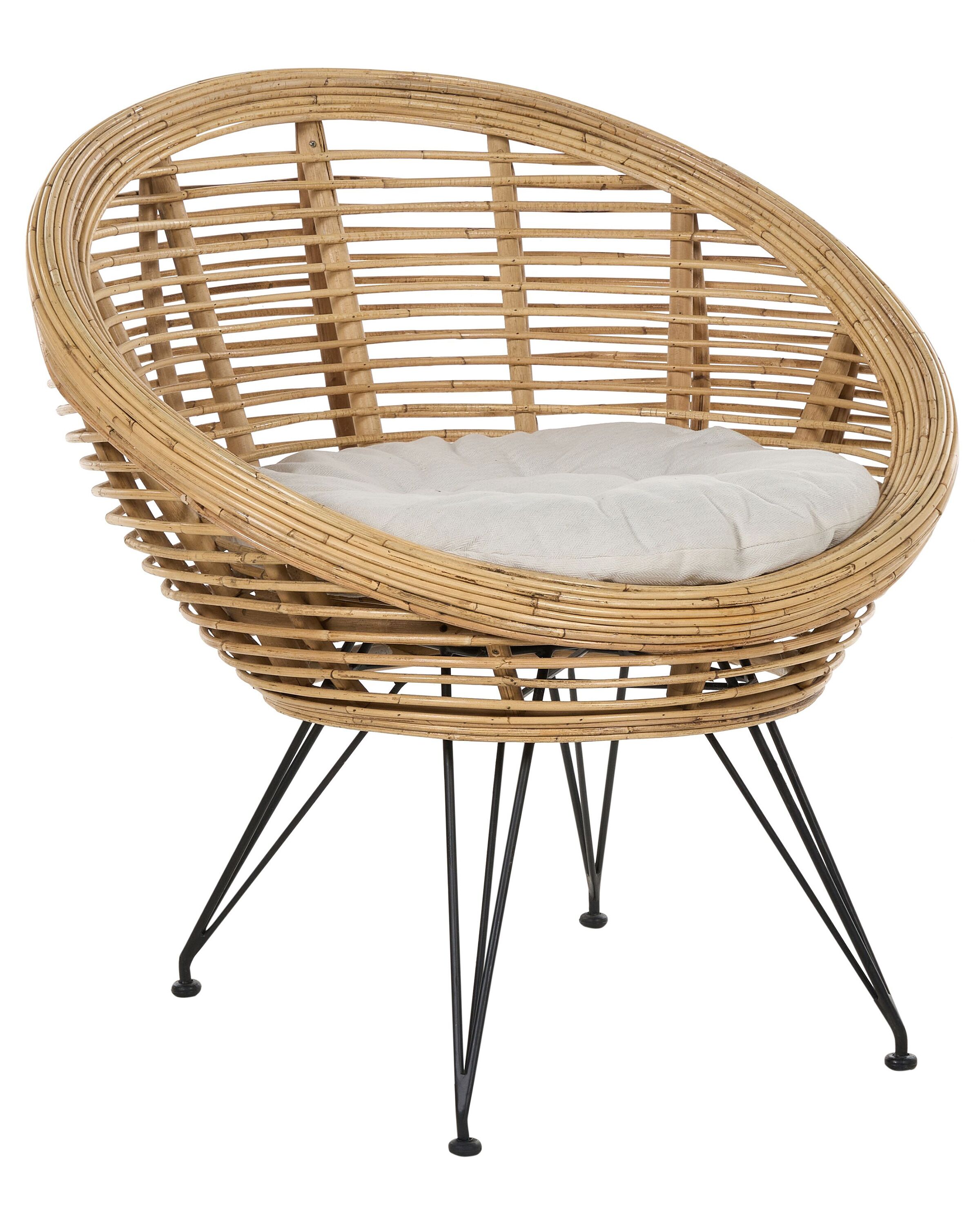 Rattan Chair Natural MARATEA - Gemini Interiors