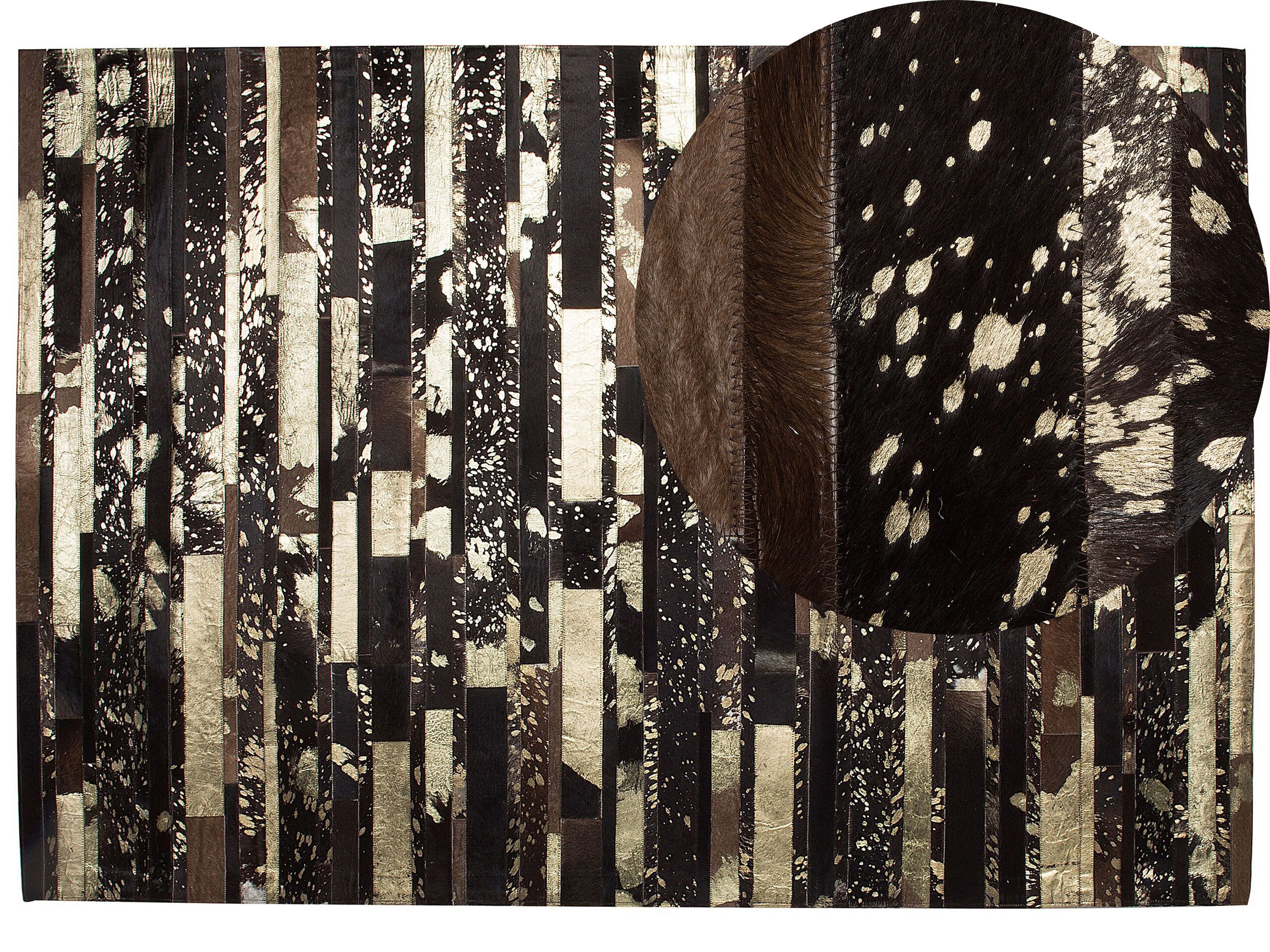 Cowhide Area Rug 160x230cm Brown - Gemini Interiors