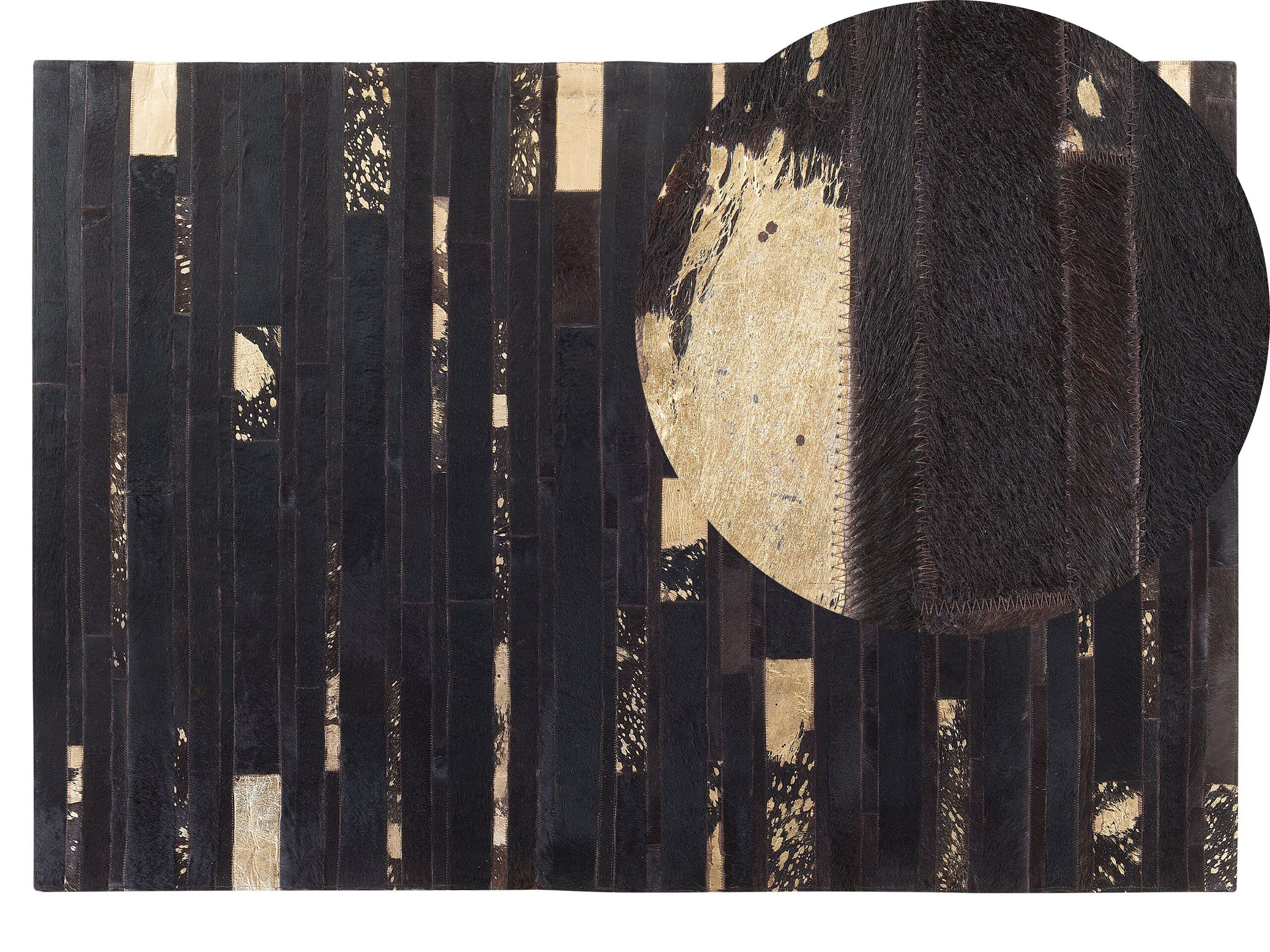Cowhide Area Rug 140x200cm Brown - Gemini Interiors
