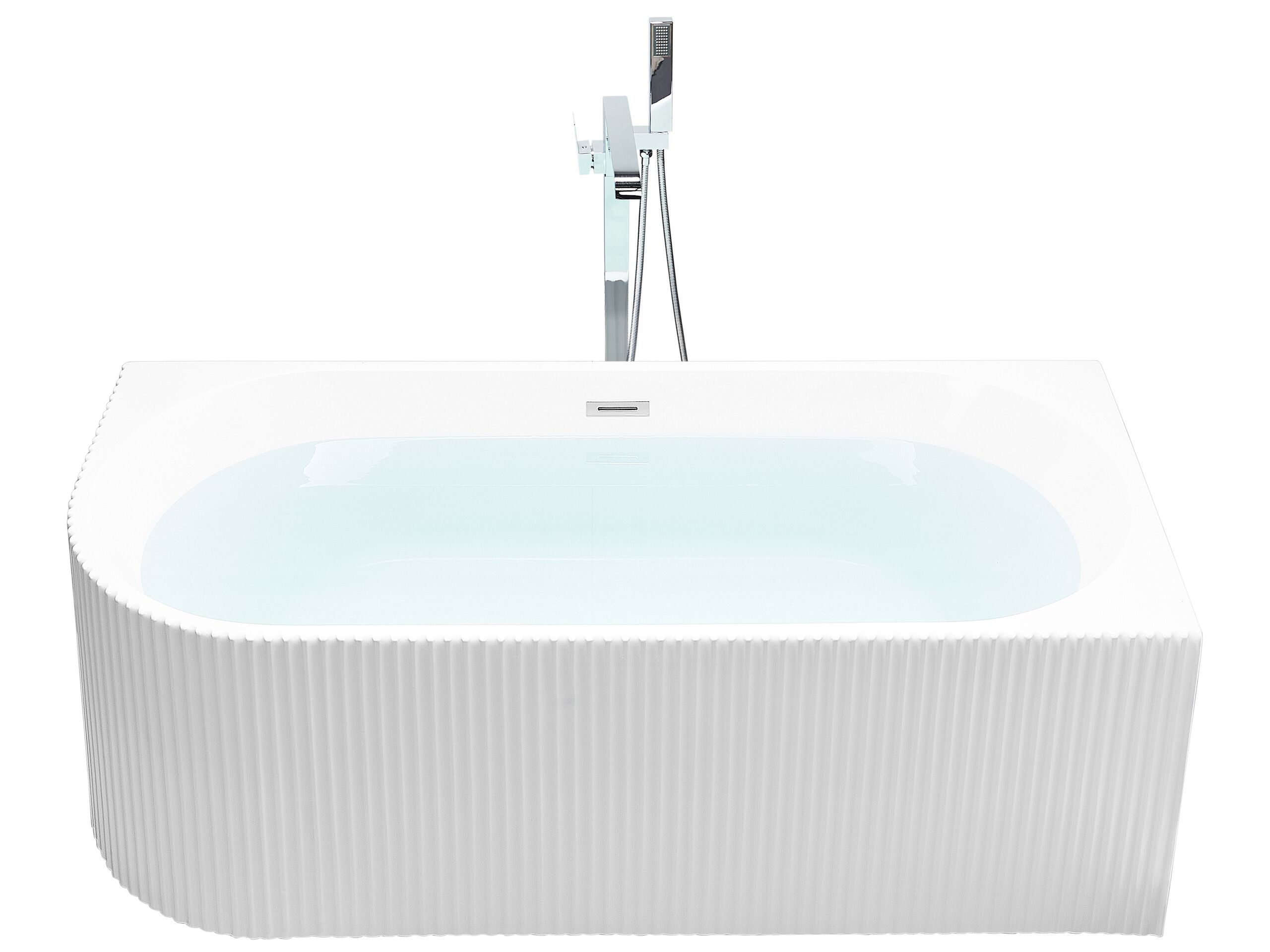 Left Hand Corner Bath 1690 mm x 800 mm White GOCTA - Gemini Interiors