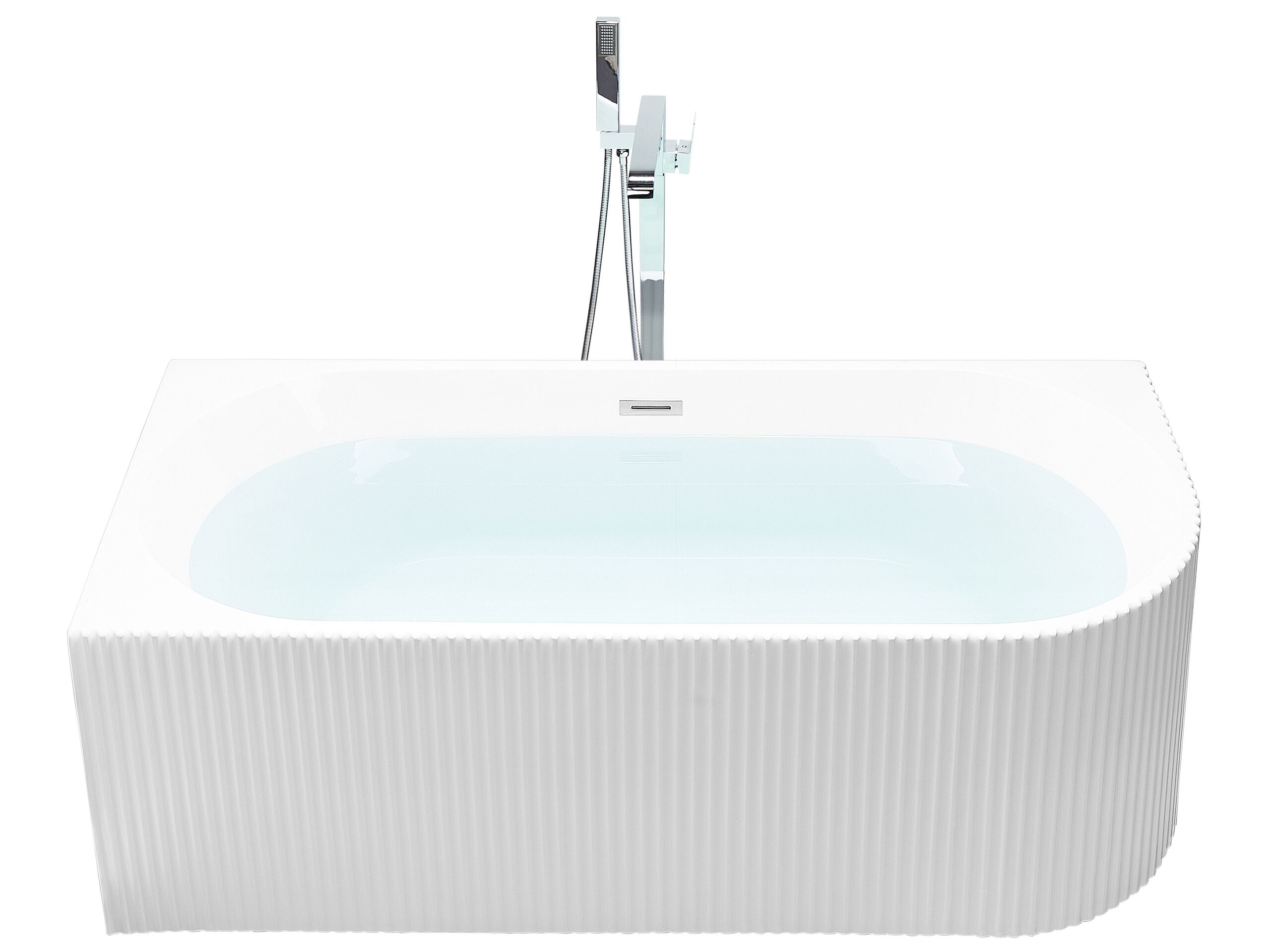 Right Hand Corner Bath 1690 mm x 800 mm White GOCTA - Gemini Interiors