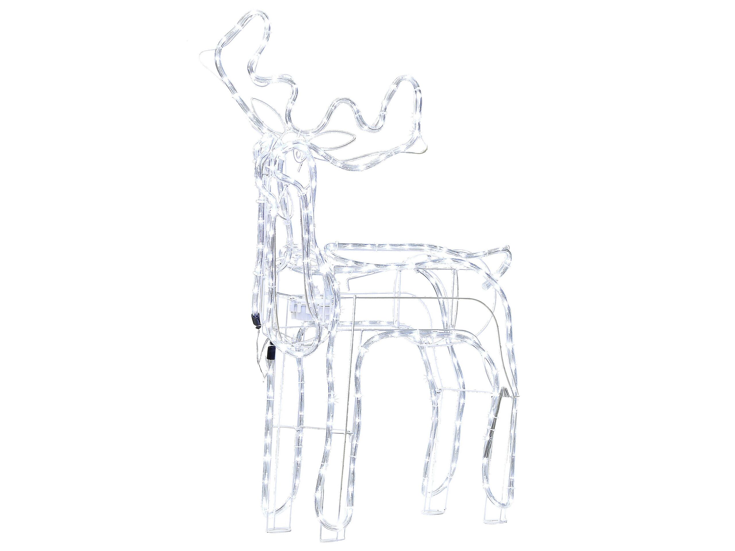Outdoor LED Decoration Animated Reindeer 94 cm White INNNES - Gemini Interiors