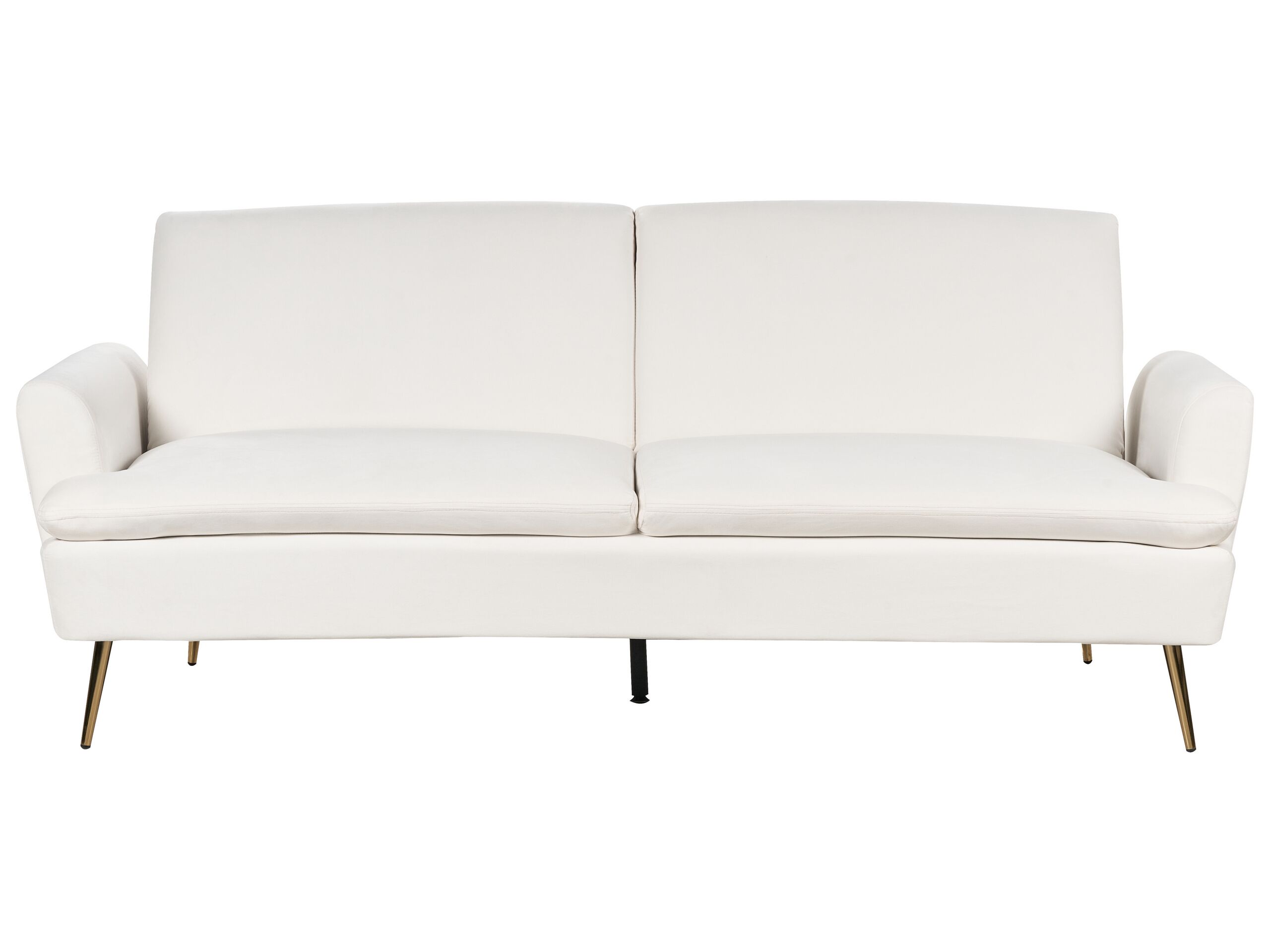 Velvet Sofa Bed Off-White VETTRE - Gemini Interiors