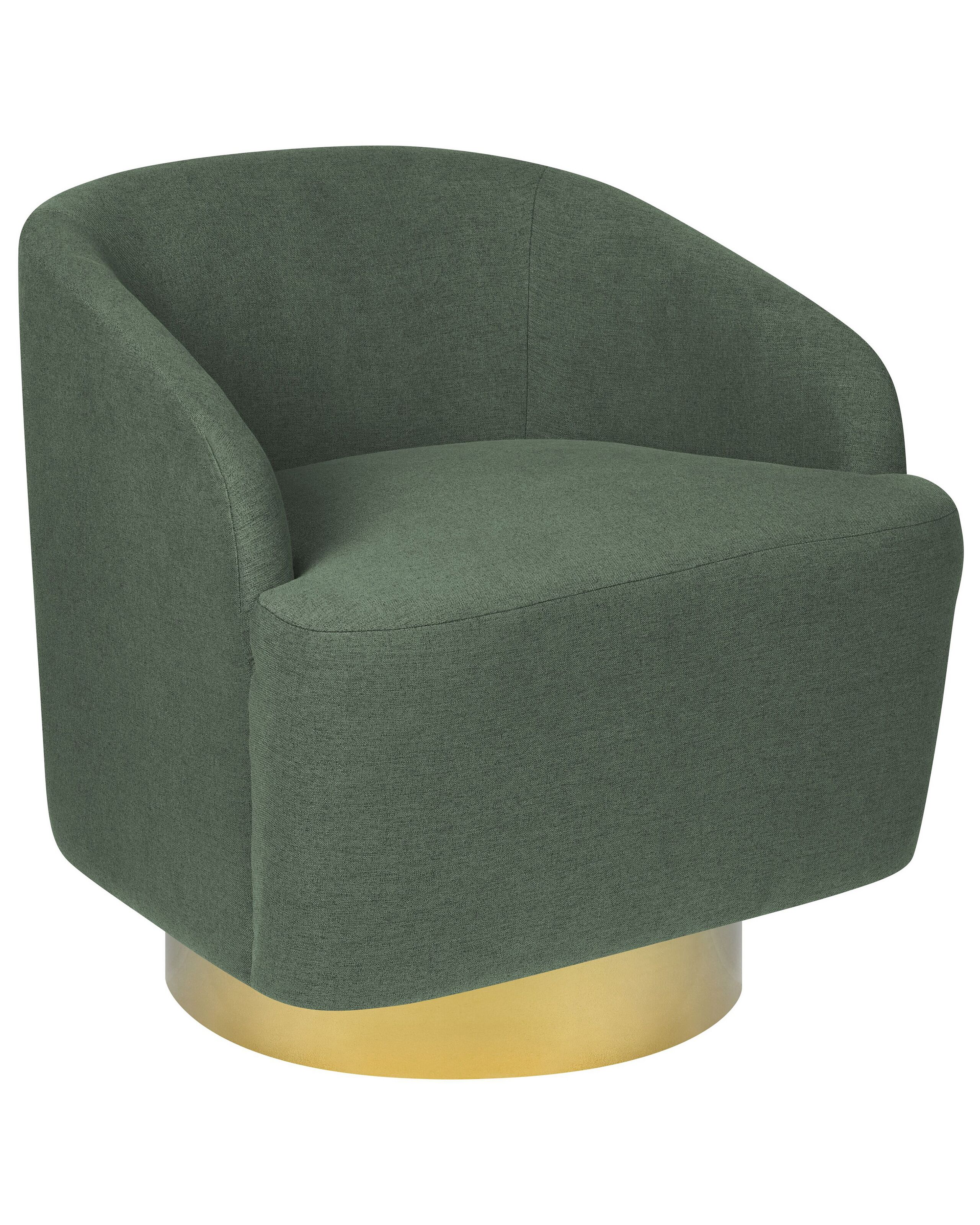 Swivel Armchair Green LAVIK - Gemini Interiors