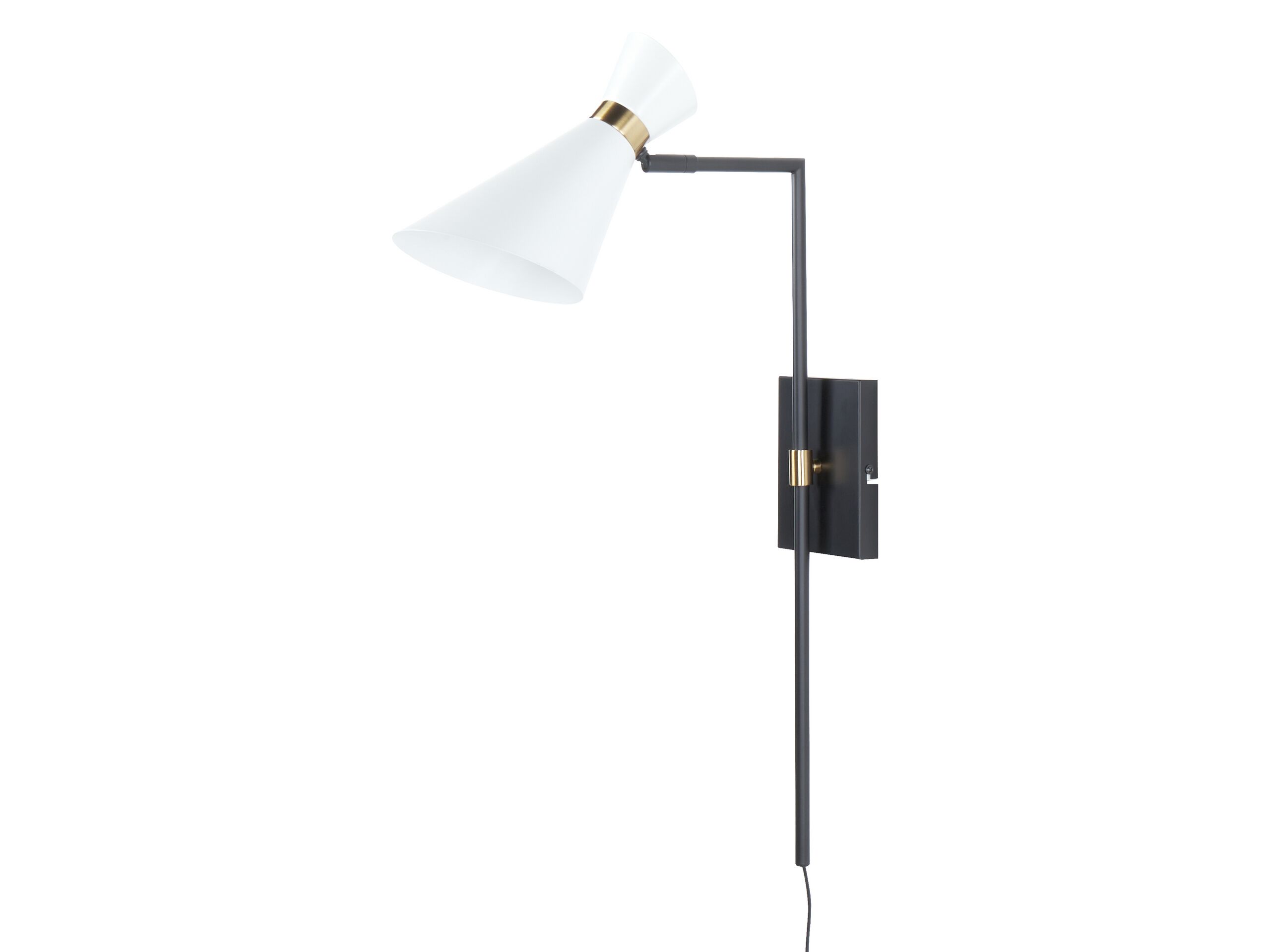 Metal Wall Lamp White MELAWI - Gemini Interiors
