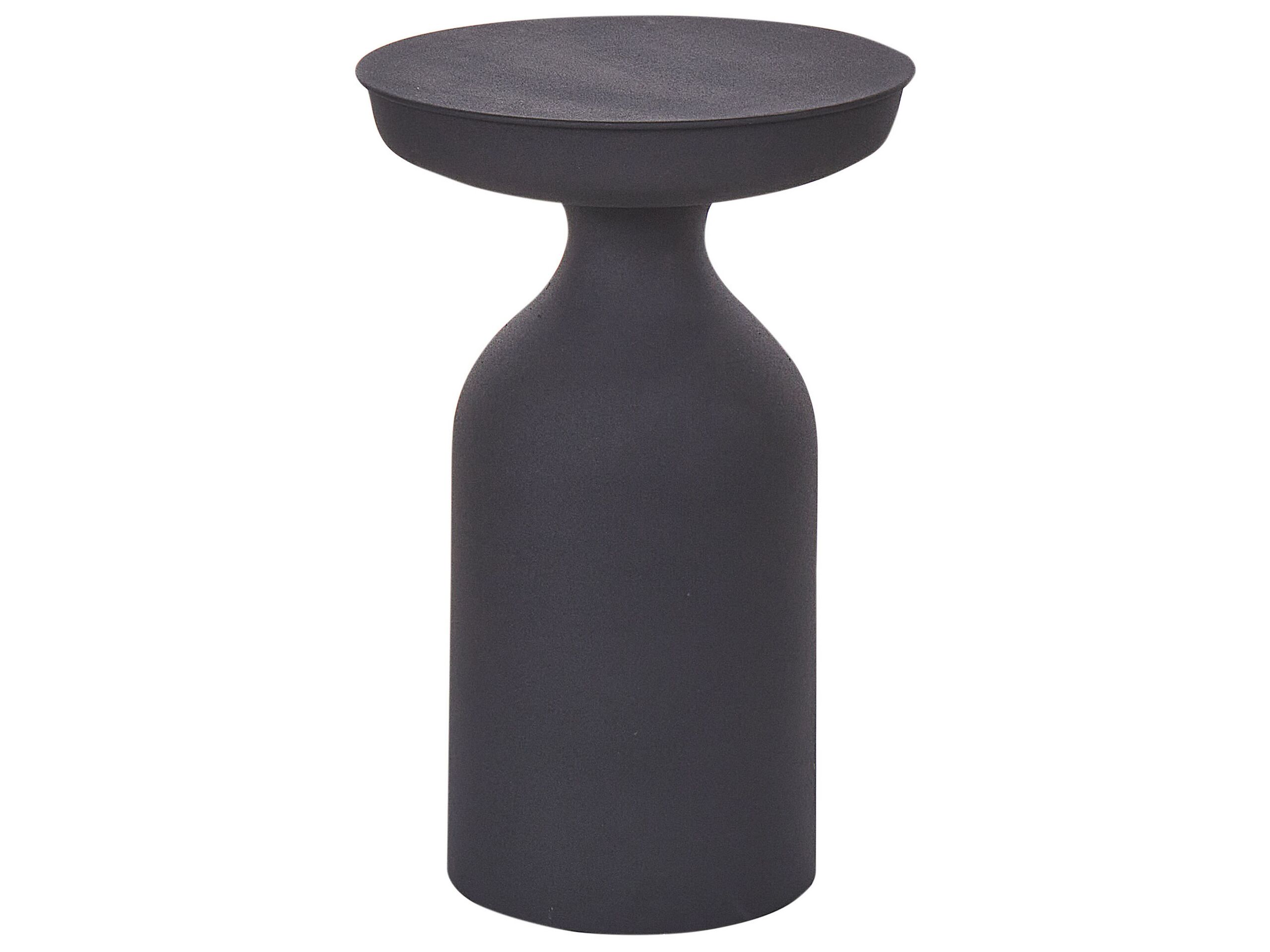 Metal Side Table Black TENJO - Gemini Interiors