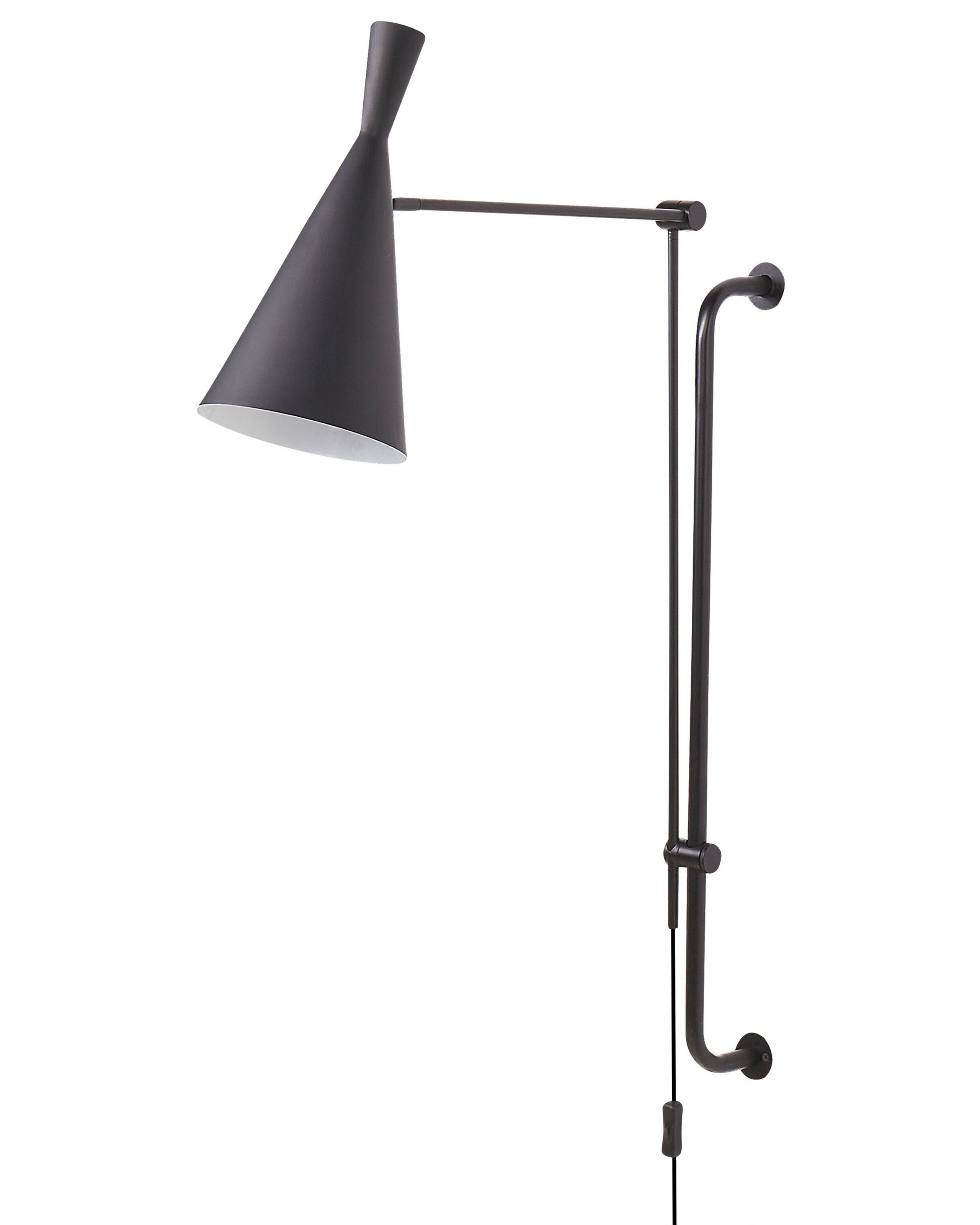 Metal Wall Lamp Black MARISA - Gemini Interiors