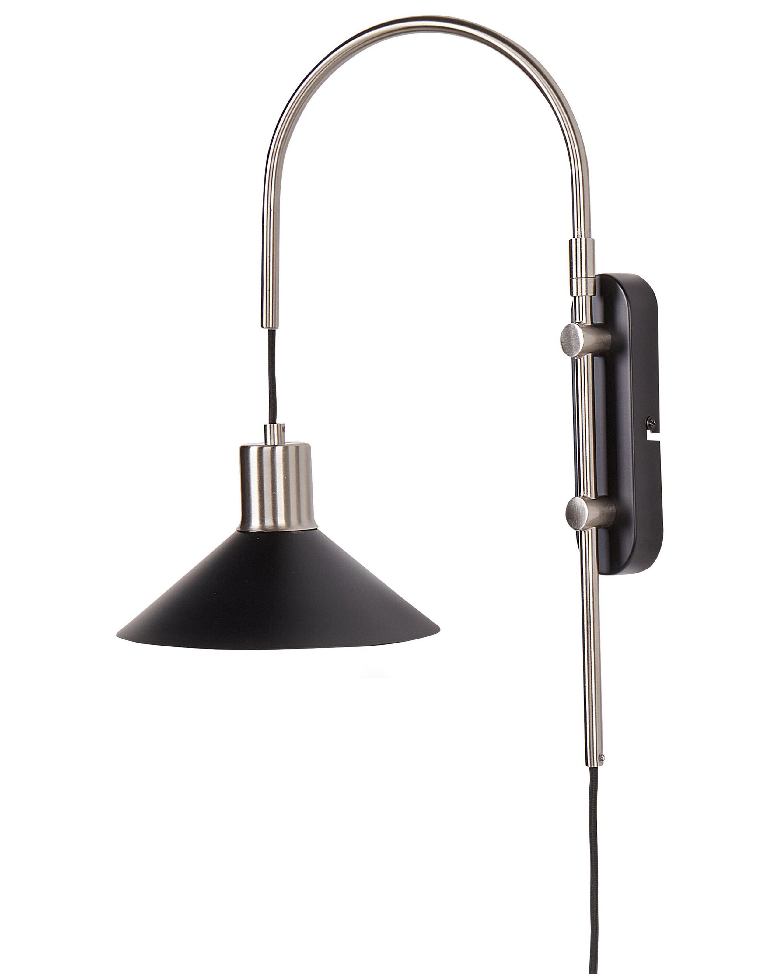 Metal Wall Lamp Black SISSA - Gemini Interiors