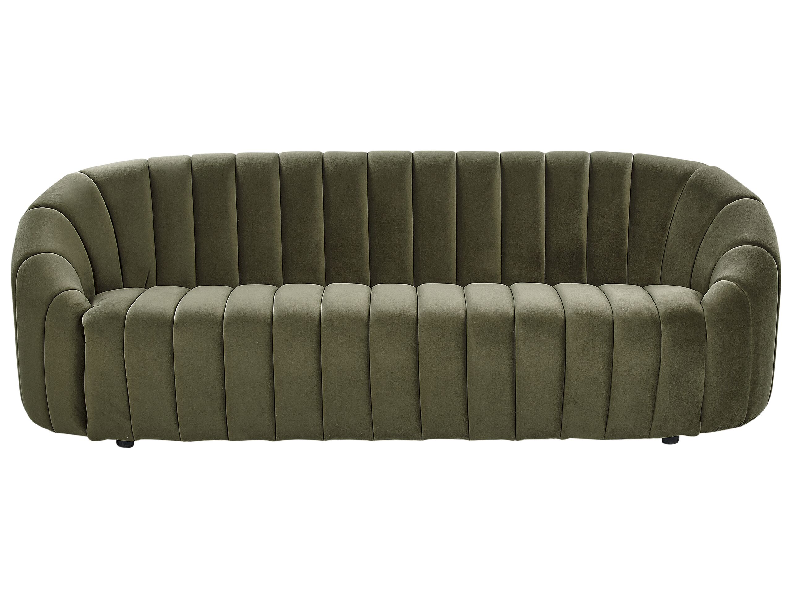 3 Seater Velvet Sofa Dark Green MALUNG - Gemini Interiors