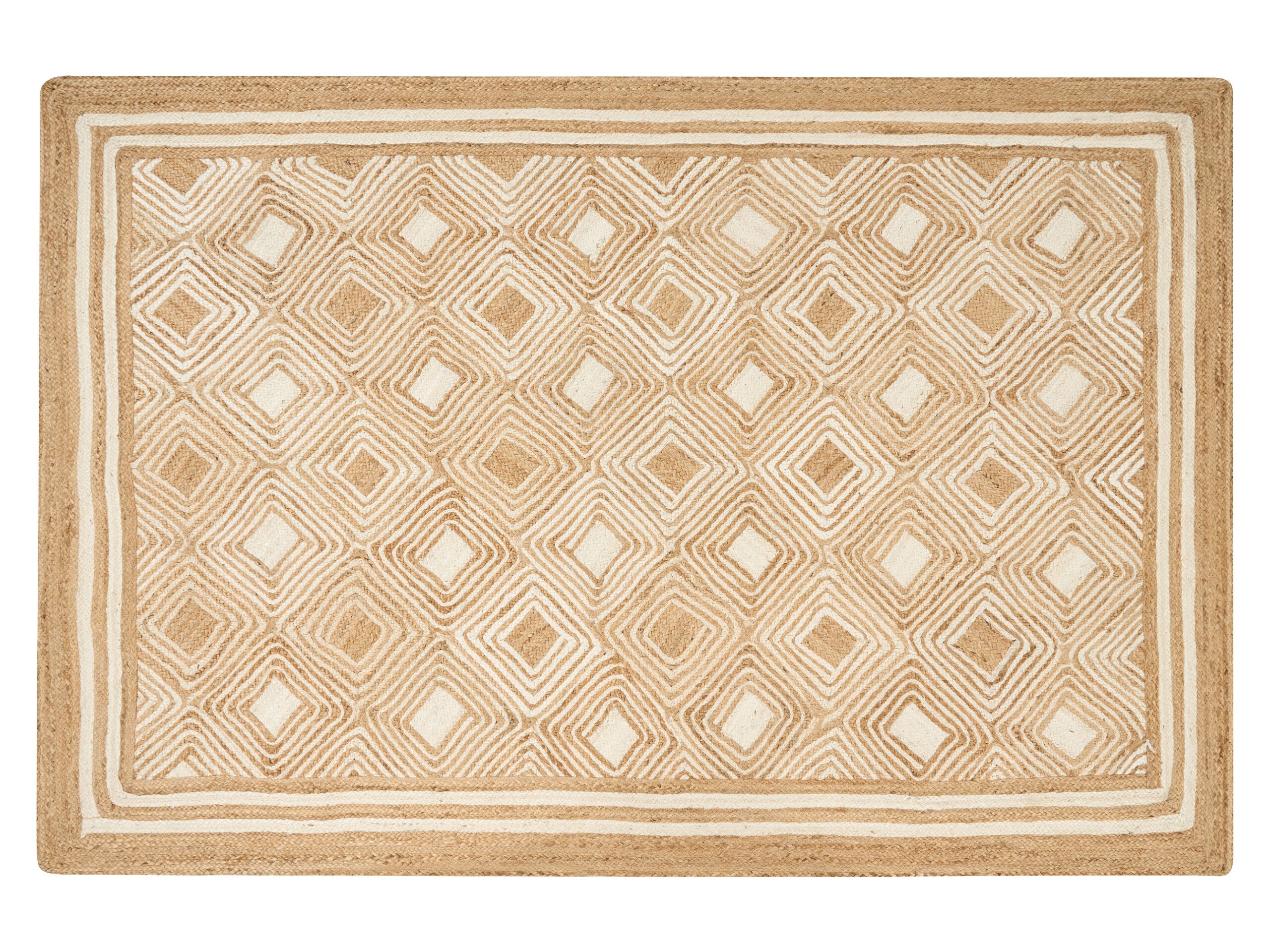 Jute Area Rug 200x300cm Beige - Gemini Interiors