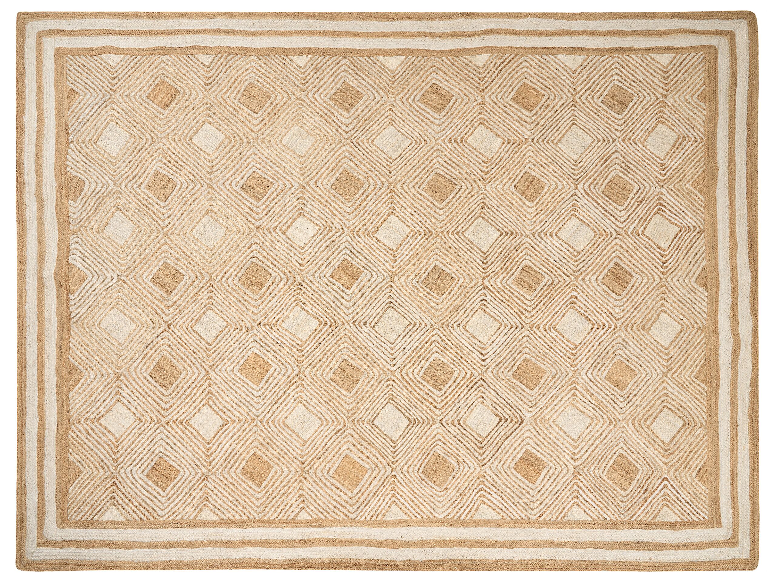 Jute Area Rug 300x400cm Beige - Gemini Interiors