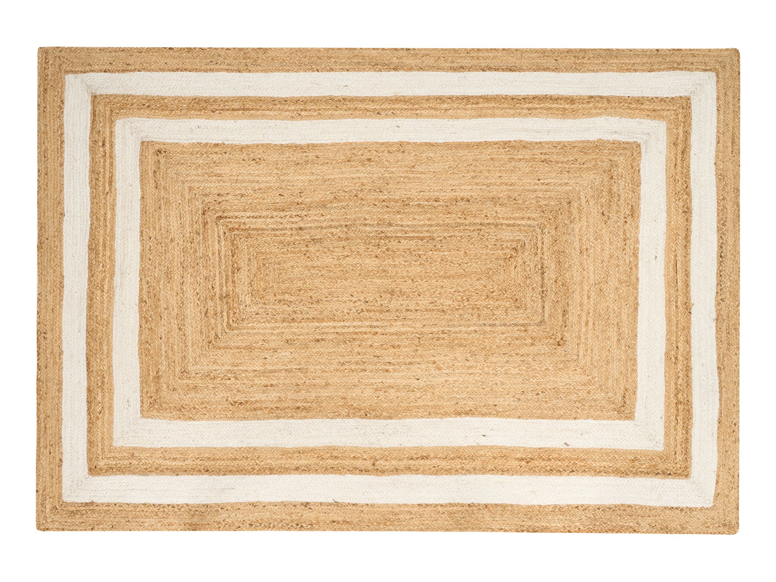 Jute Area Rug 160x230cm Beige - Gemini Interiors