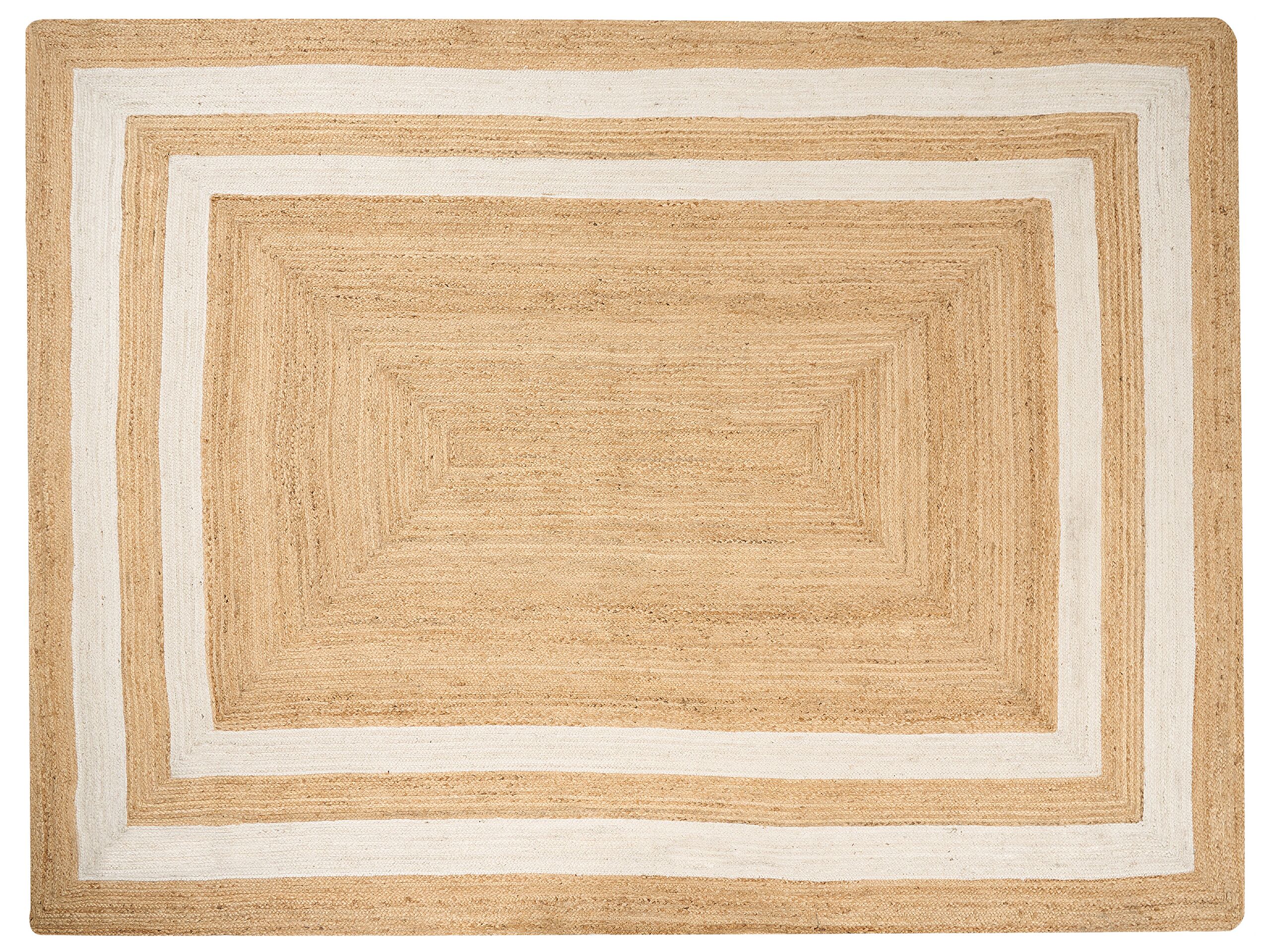 Jute Area Rug 300x400cm Beige - Gemini Interiors