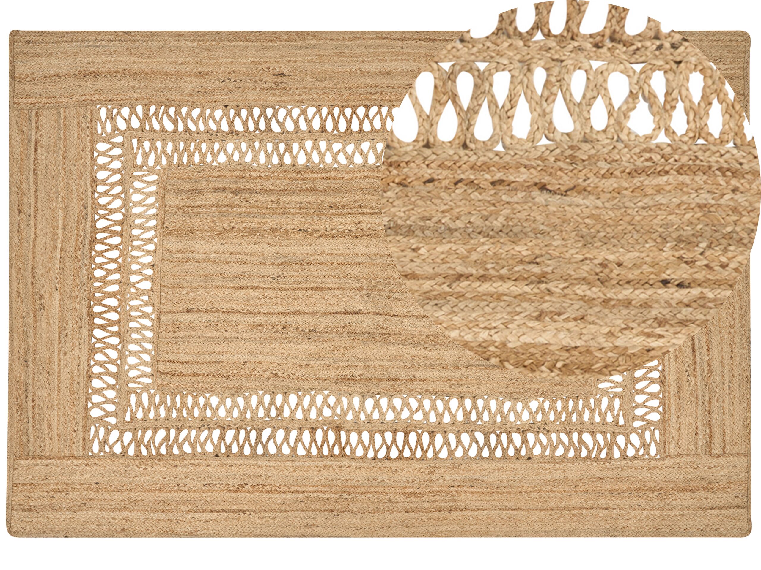 Jute Area Rug 160x230cm Beige - Gemini Interiors
