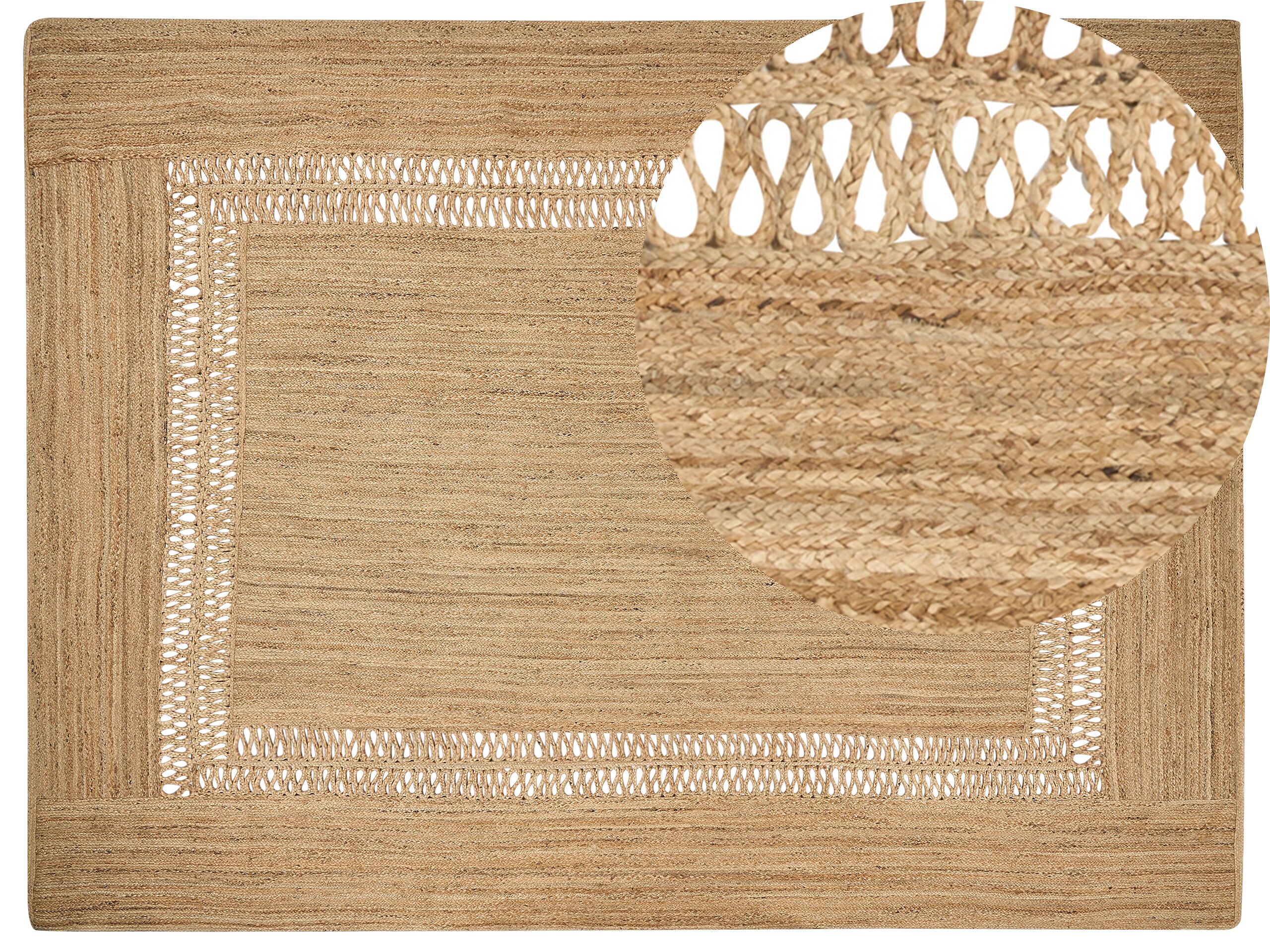 Jute Area Rug 300x400cm Beige - Gemini Interiors