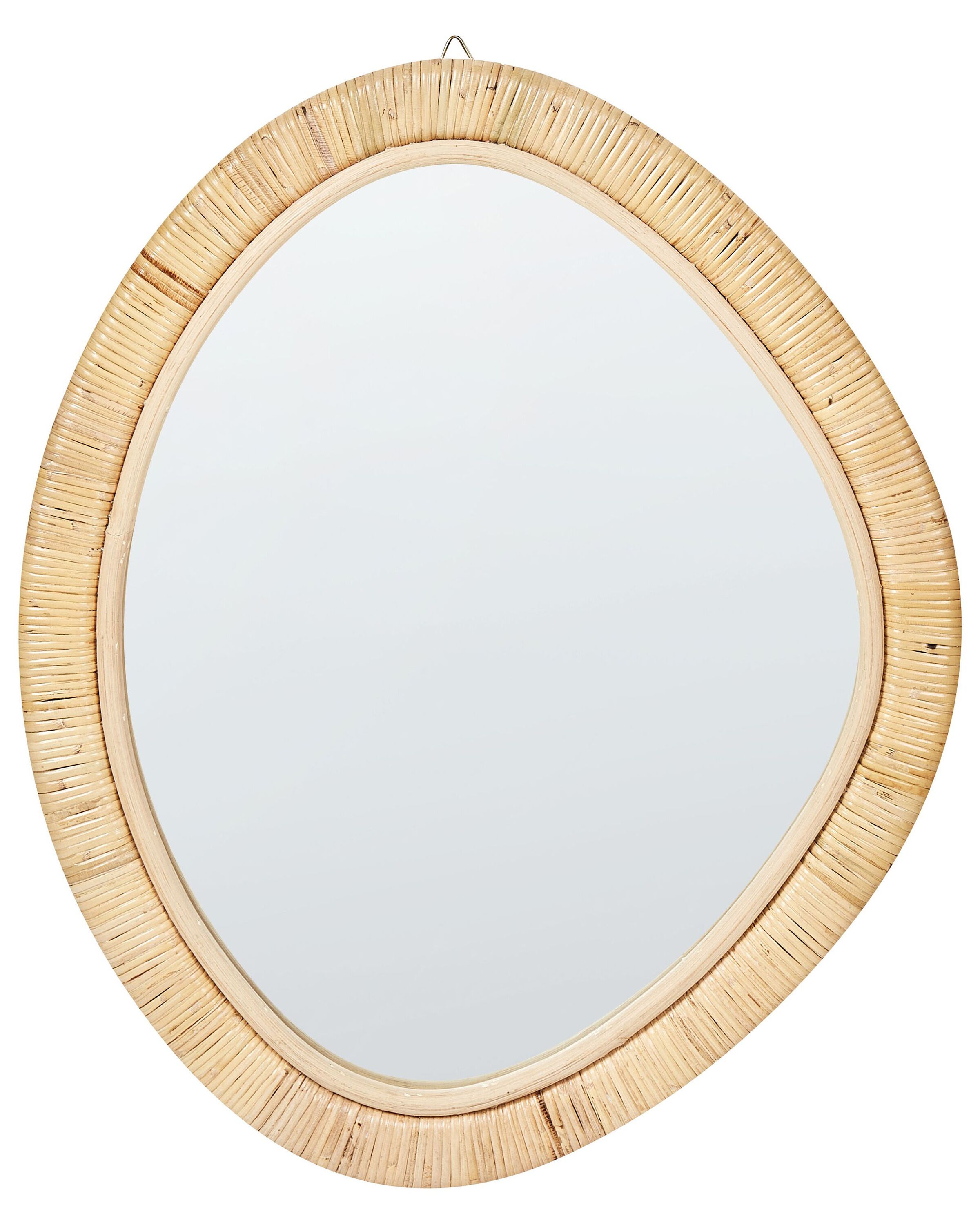 Rattan Wall Mirror 50x60cm Light - Gemini Interiors