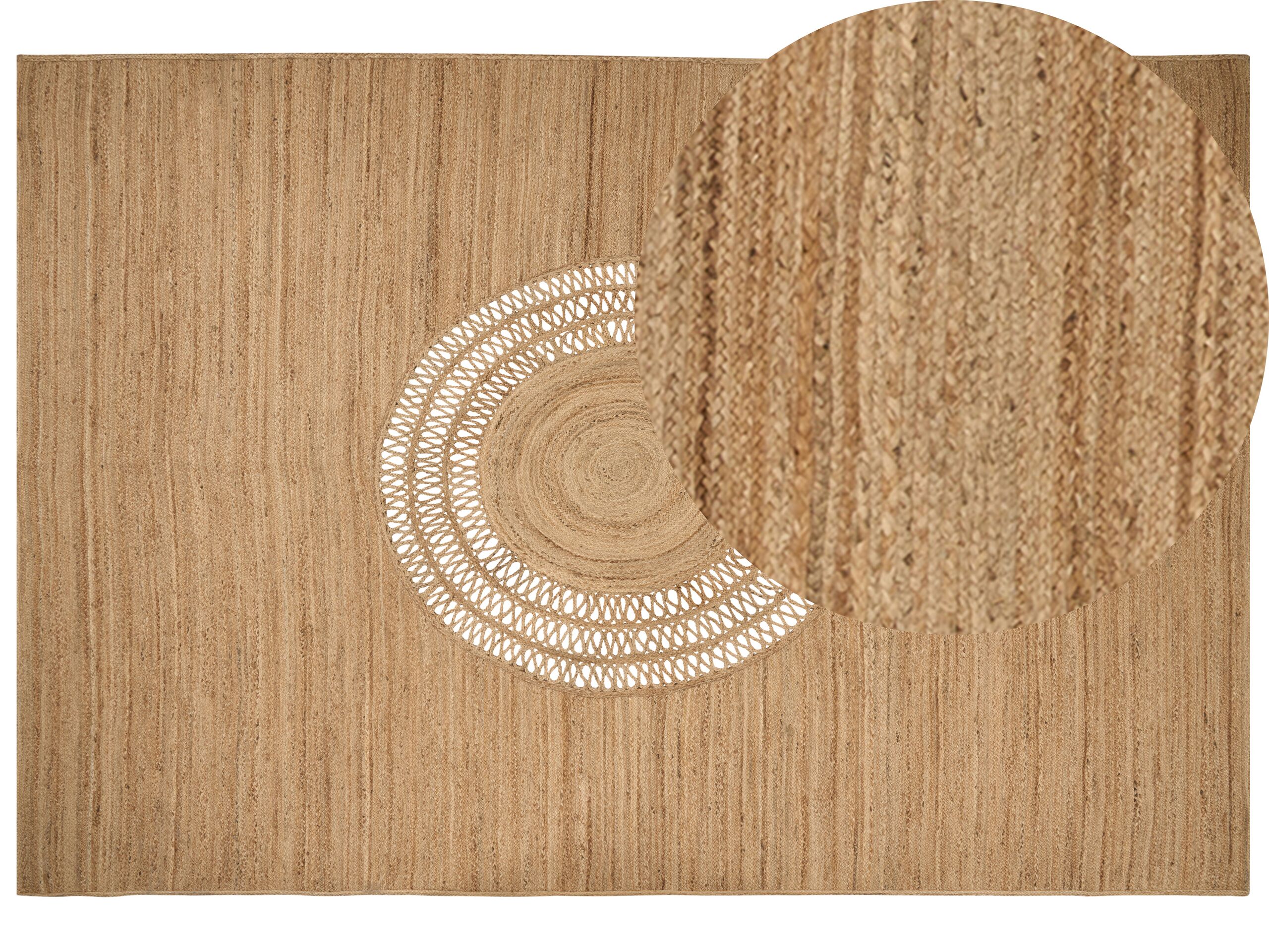 Jute Area Rug 160x230cm Beige - Gemini Interiors