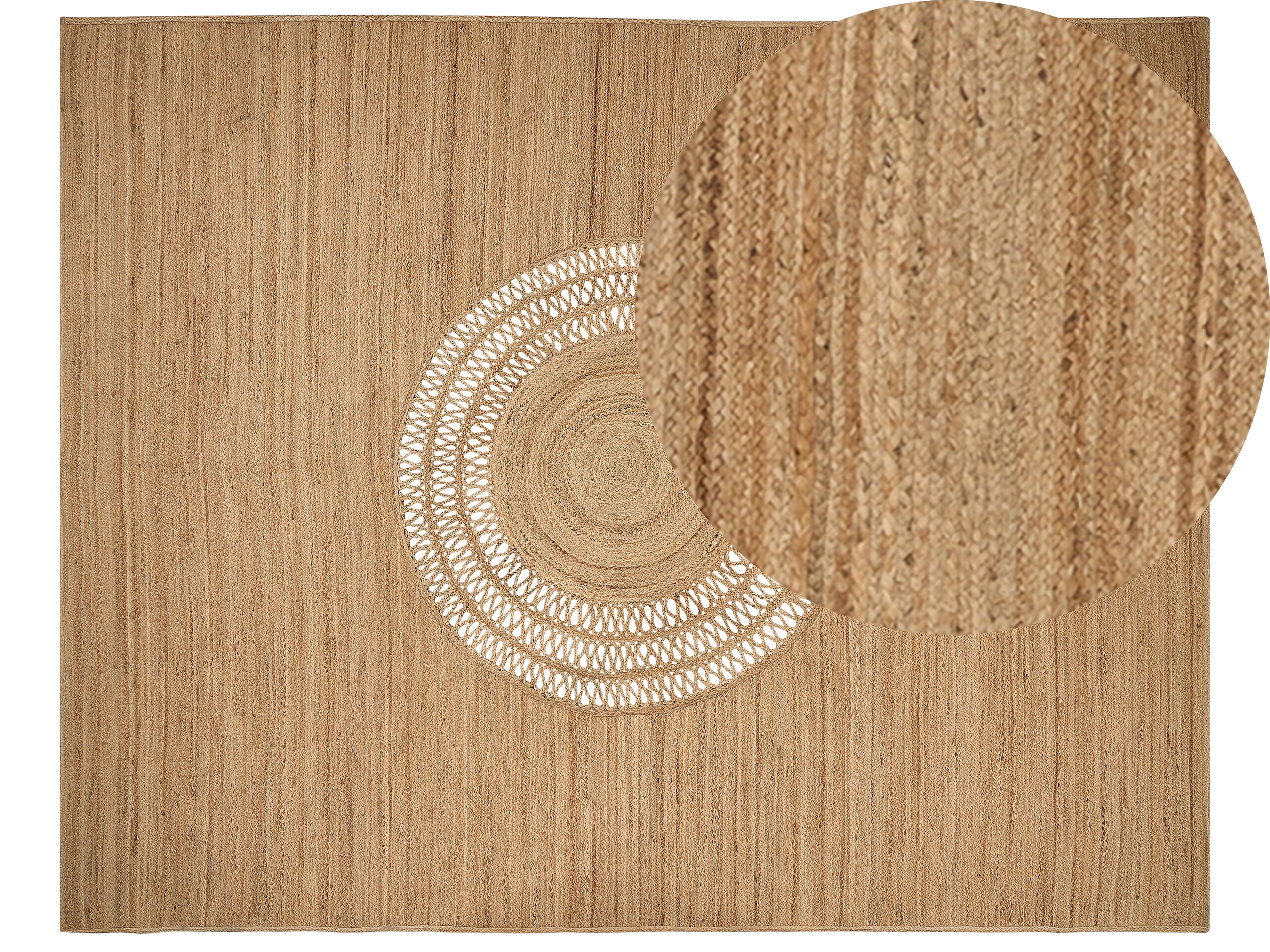 Jute Area Rug 300x400cm Beige - Gemini Interiors