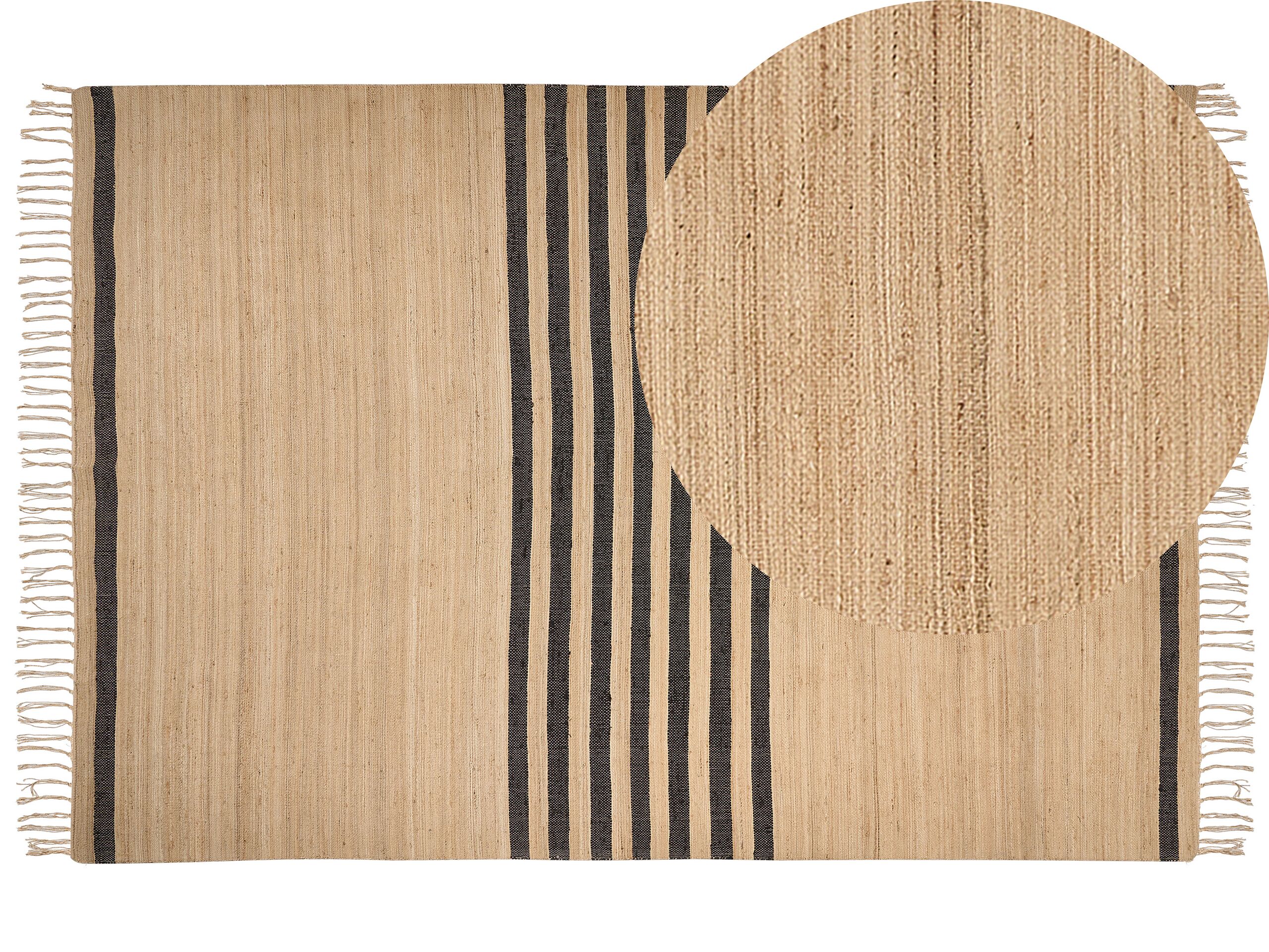 Jute Area Rug 160x230cm Beige - Gemini Interiors