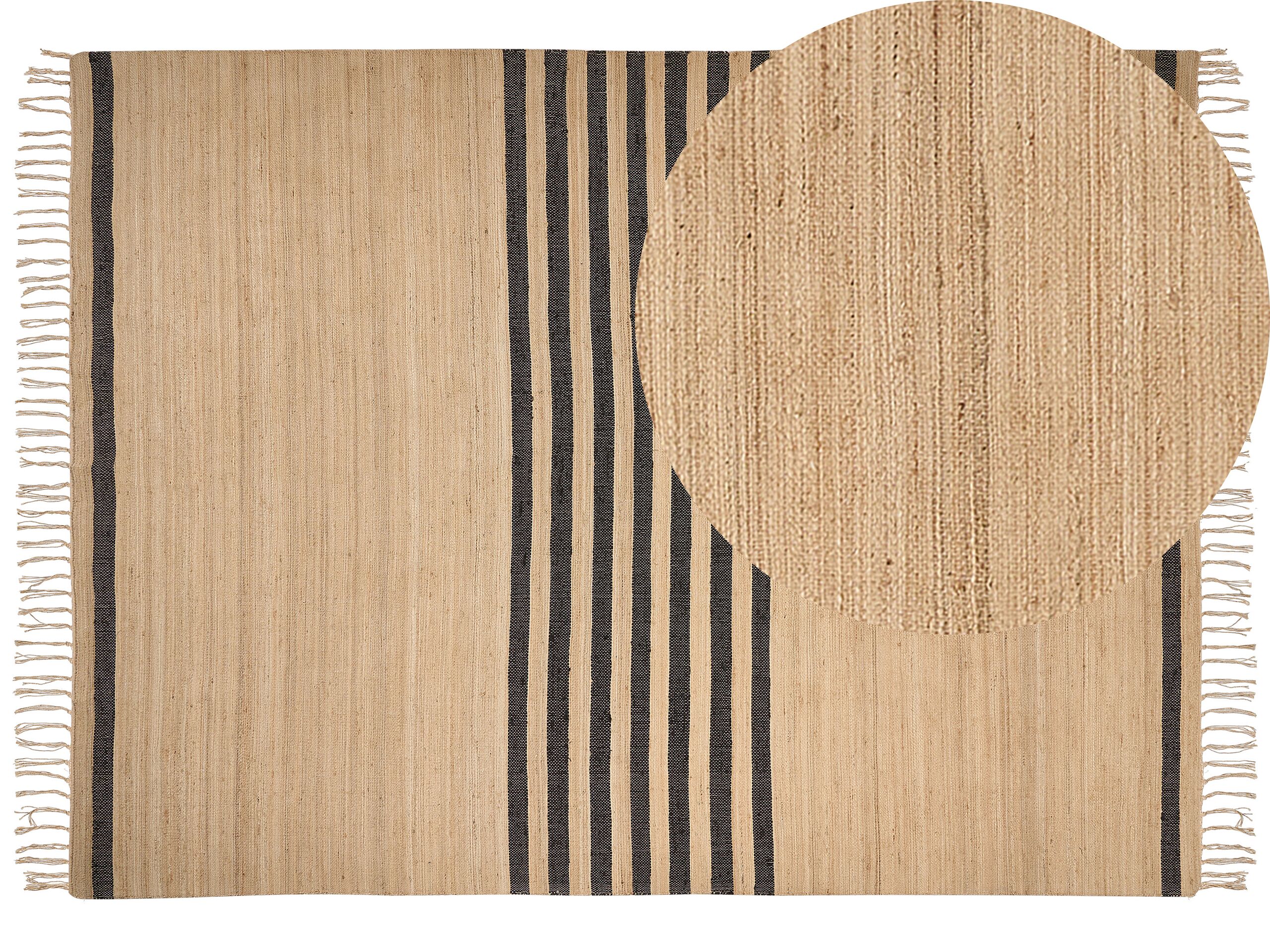 Jute Area Rug 300x400cm Beige - Gemini Interiors