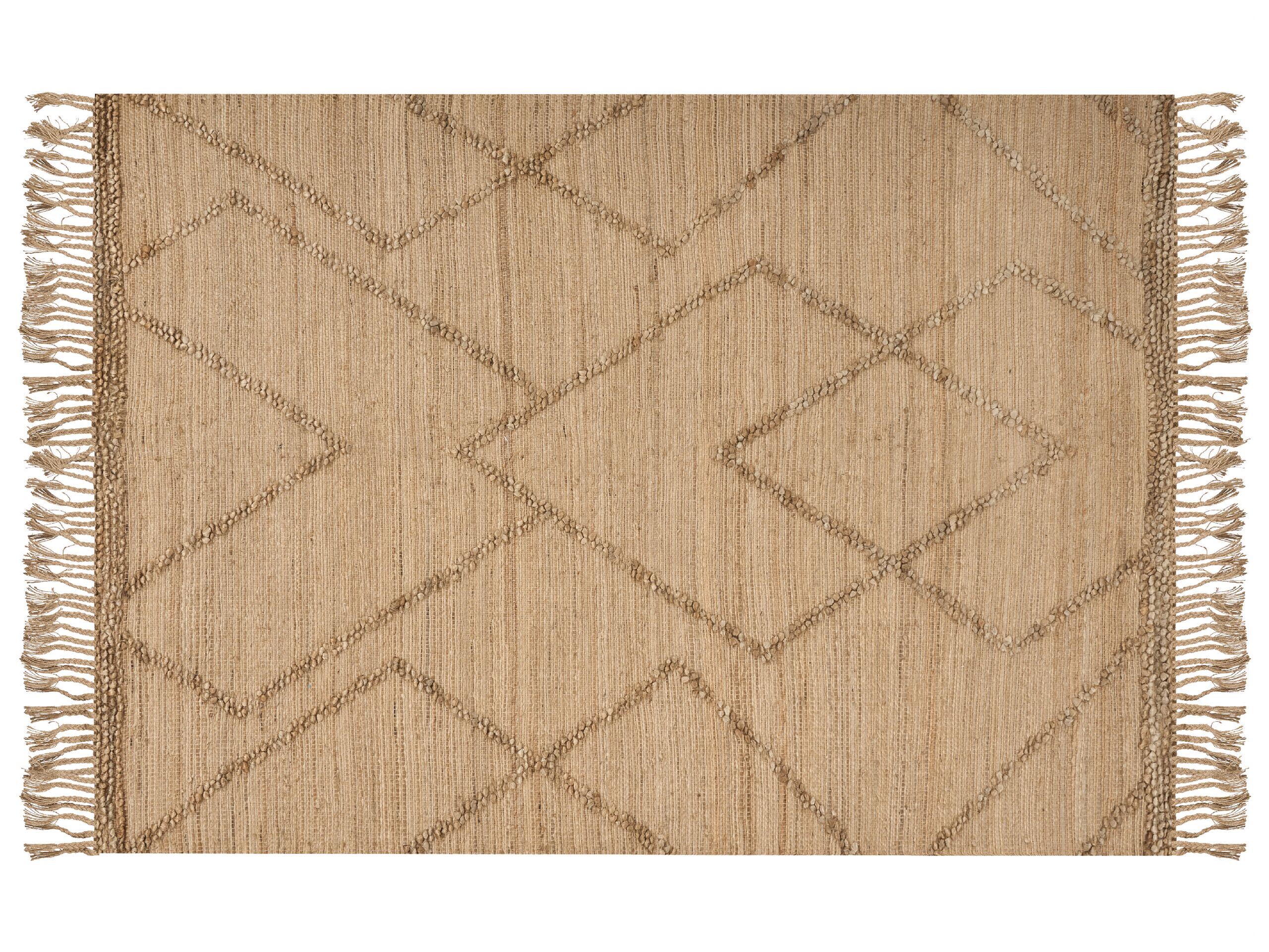 Jute Area Rug 200x300cm Beige - Gemini Interiors
