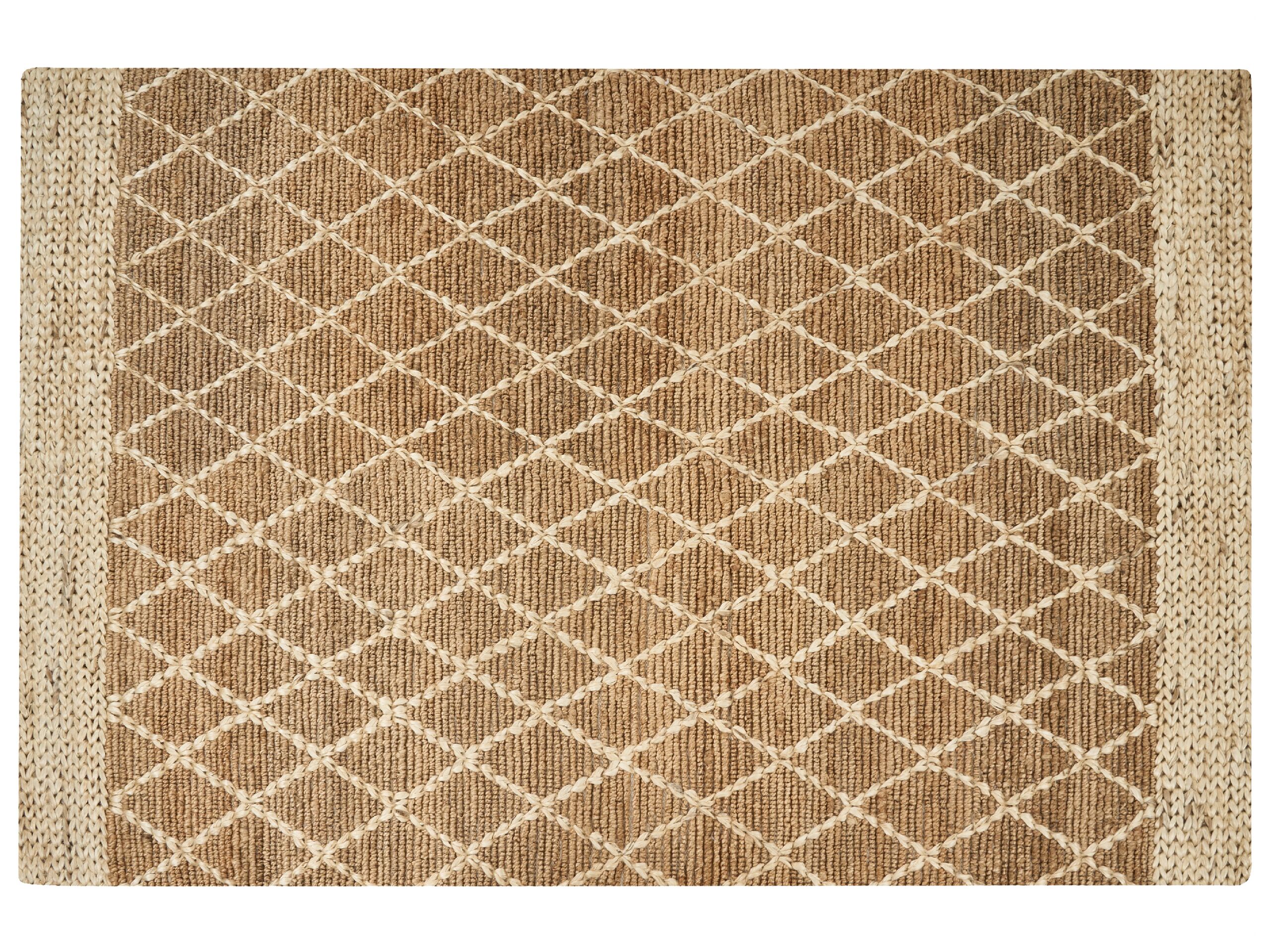 Jute Area Rug 200x300cm Beige - Gemini Interiors