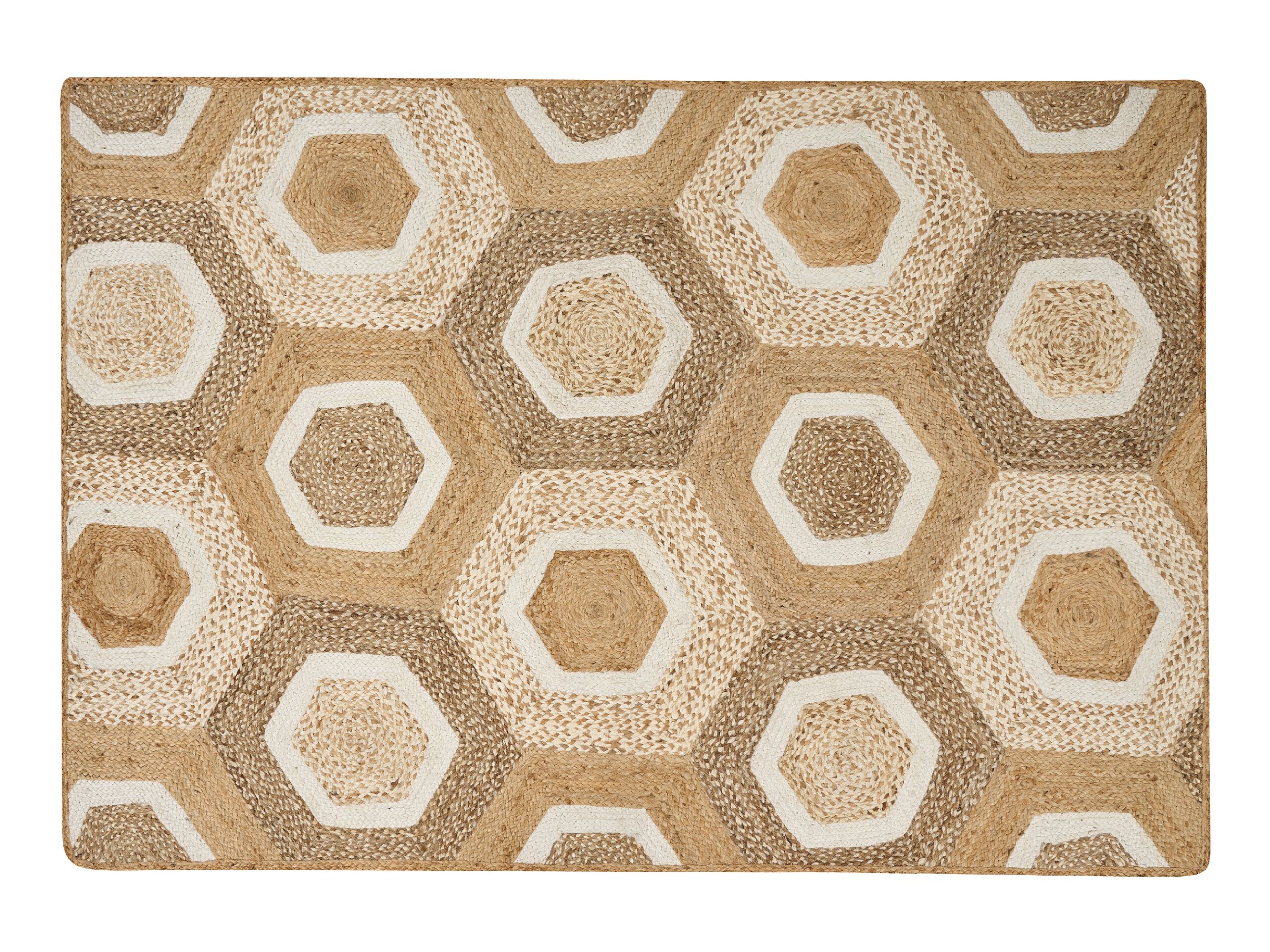 Jute Area Rug 160x230cm Beige - Gemini Interiors