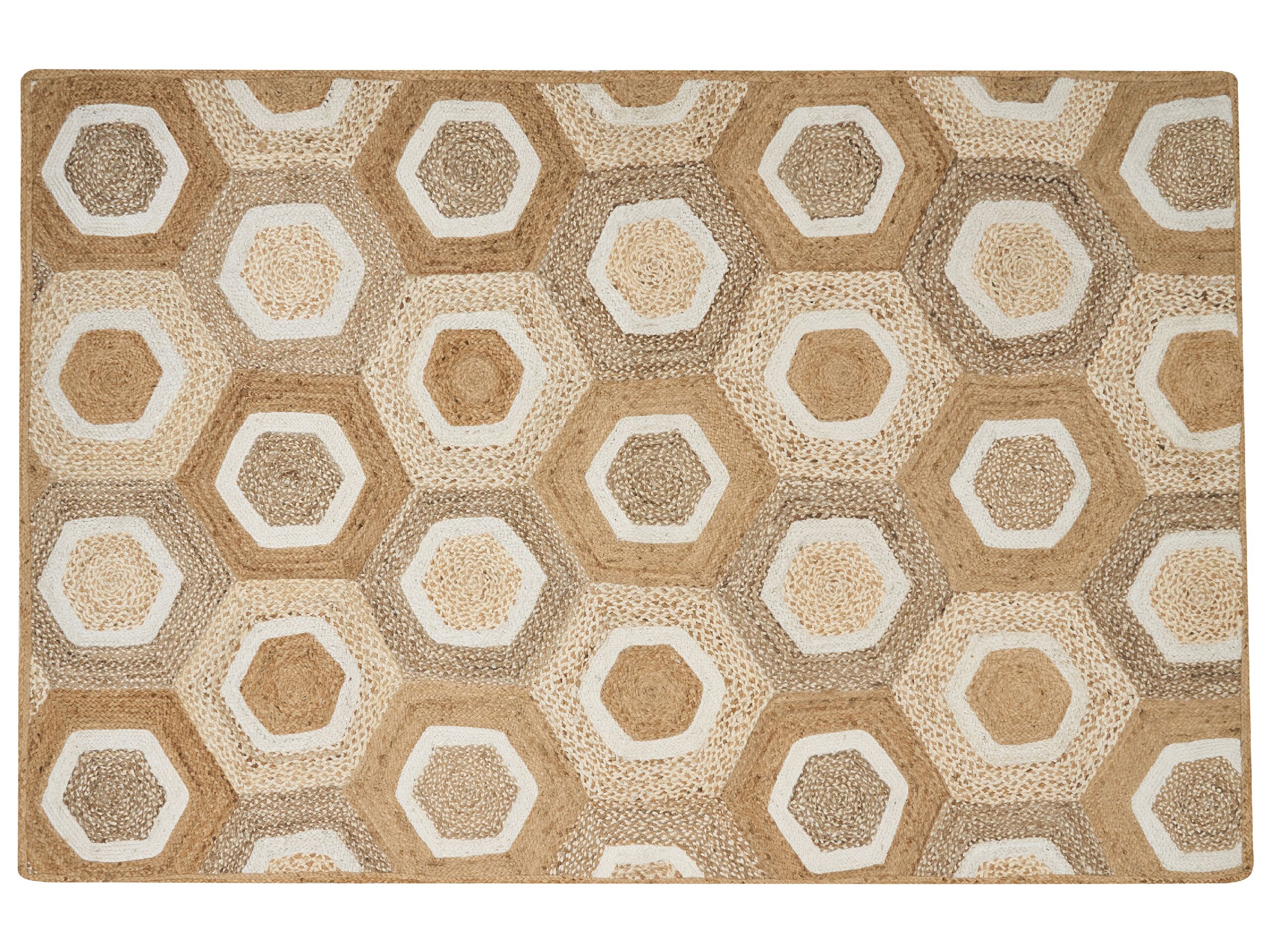 Jute Area Rug 200x300cm Beige - Gemini Interiors