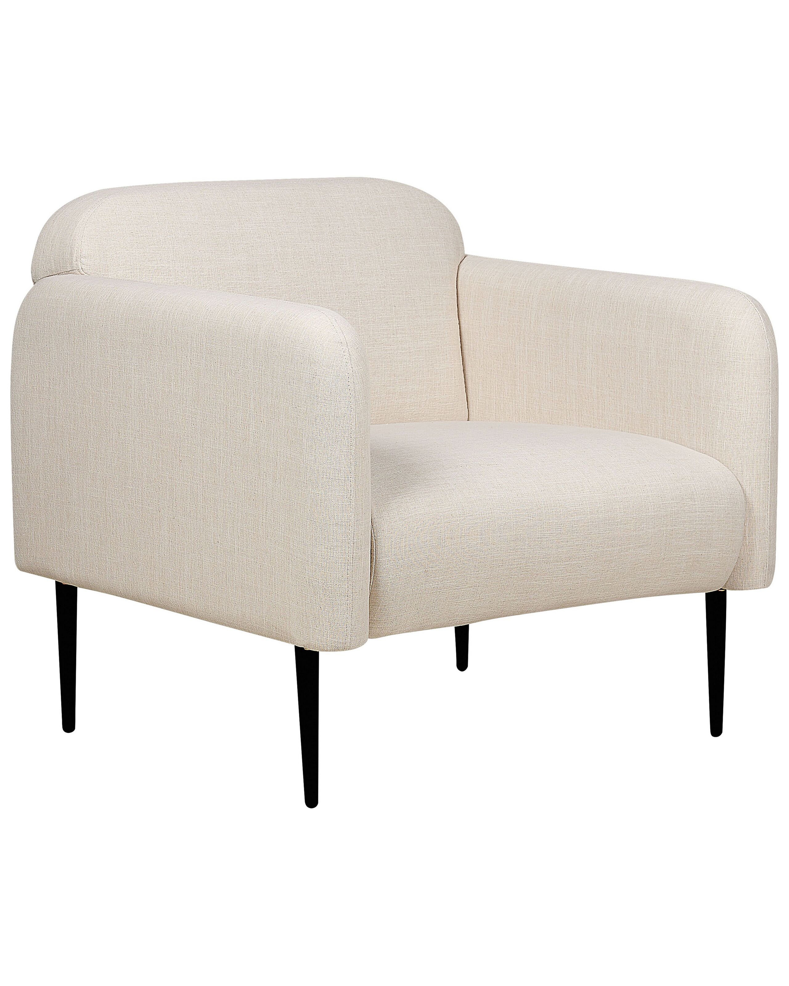 Fabric Armchair Beige STOUBY - Gemini Interiors