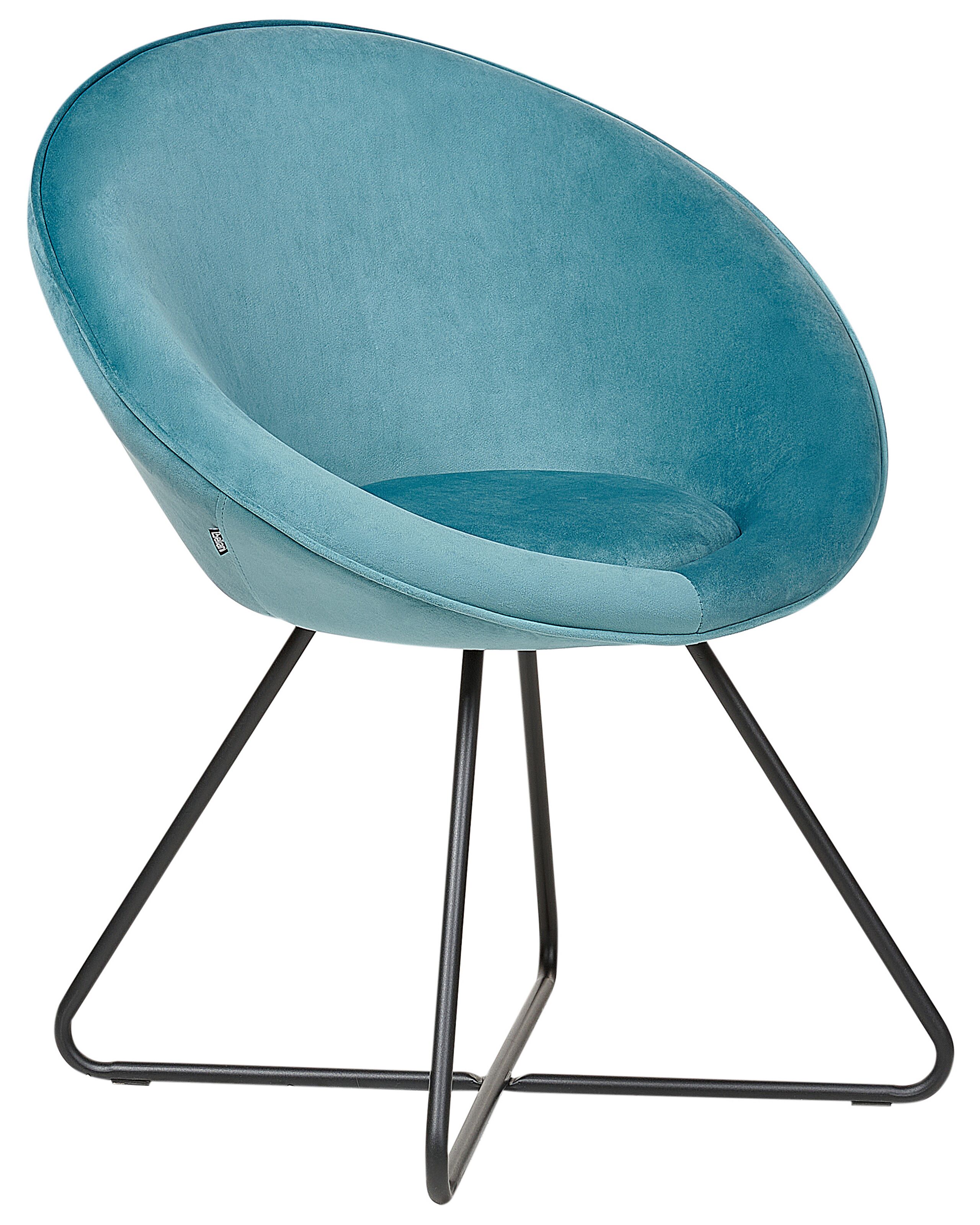 Velvet Accent Chair Light Blue FLOBY II - Gemini Interiors