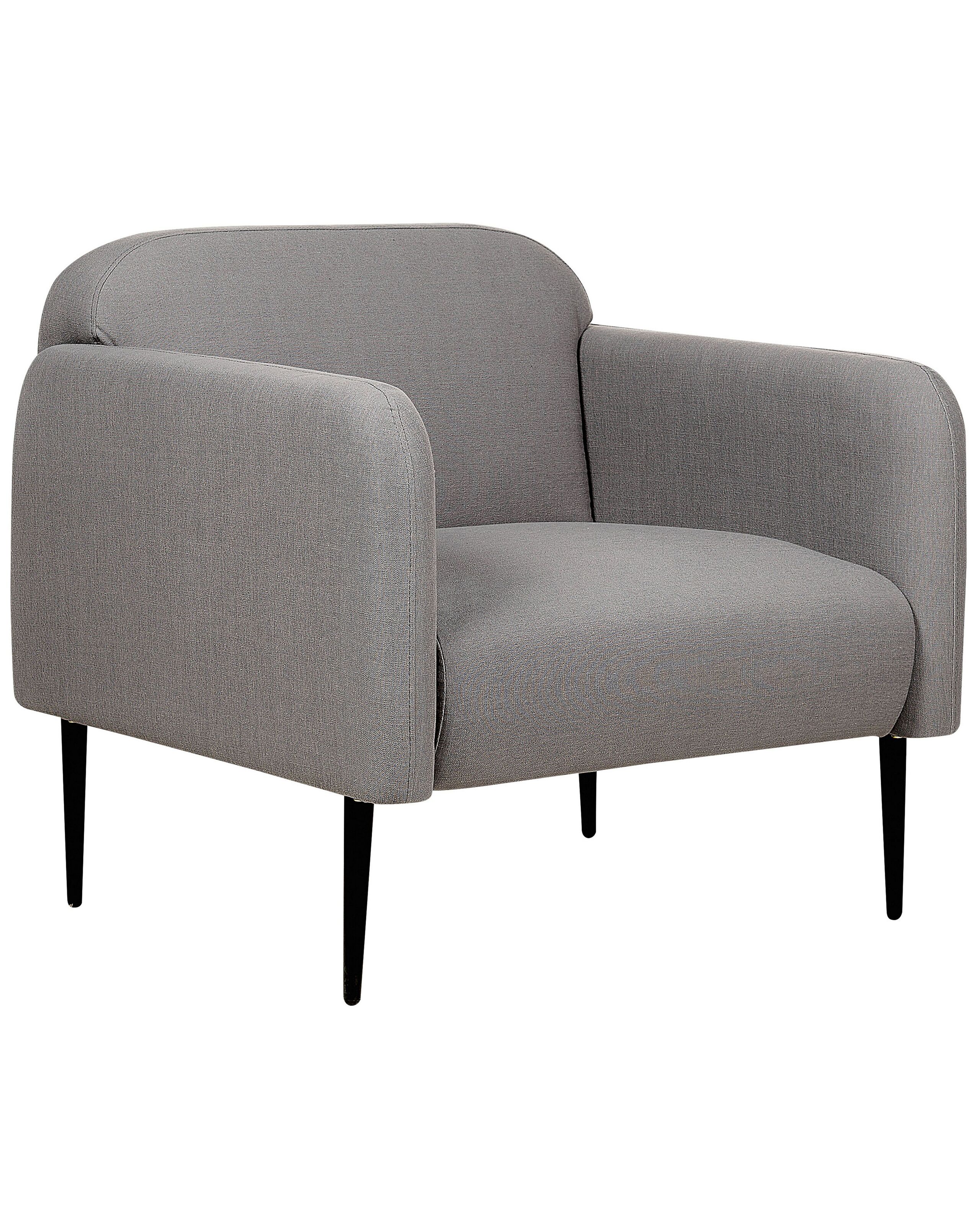 Fabric Armchair Grey STOUBY - Gemini Interiors
