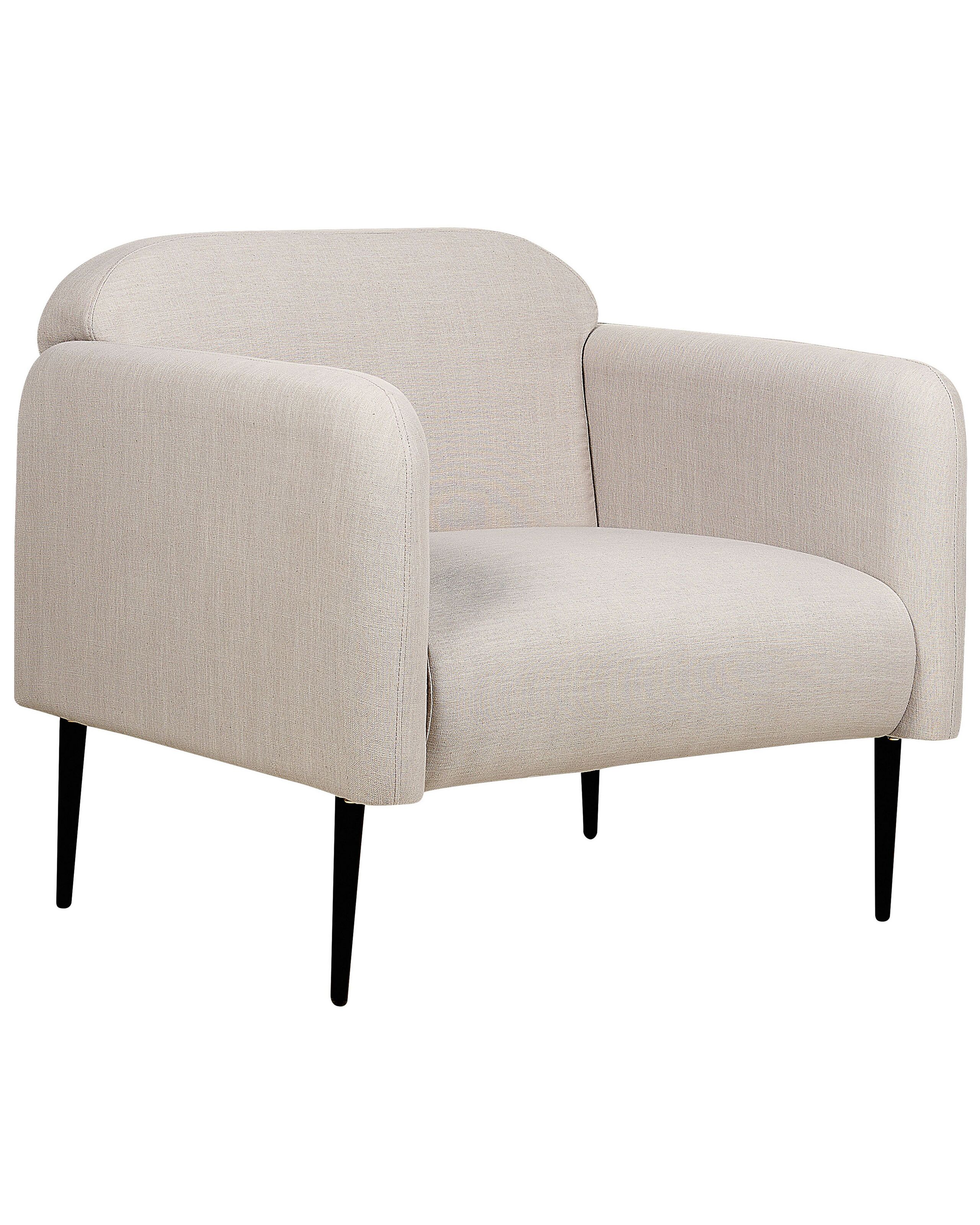 Fabric Armchair Taupe STOUBY - Gemini Interiors