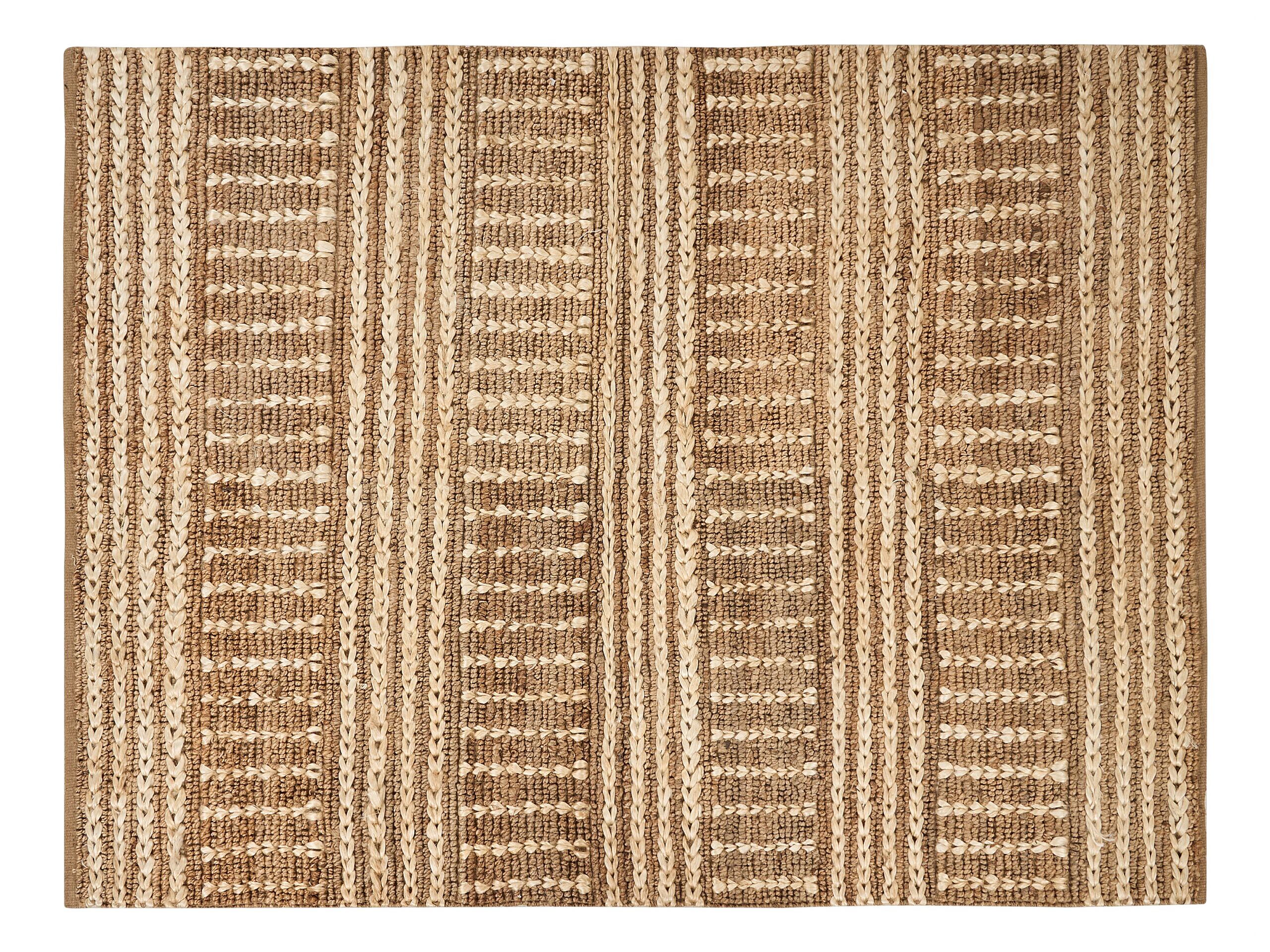 Jute Area Rug 160x230cm Beige - Gemini Interiors
