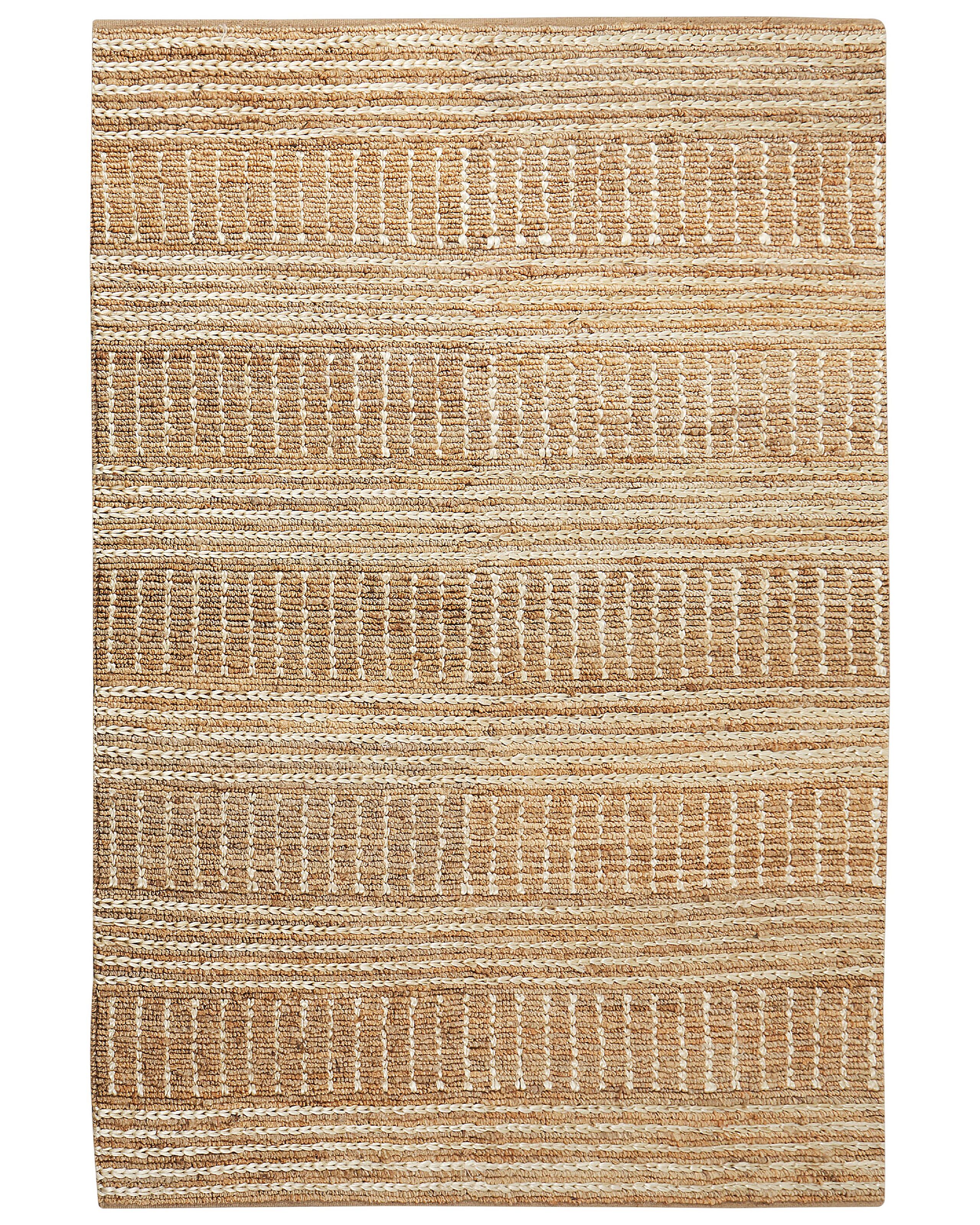 Jute Area Rug 200x300cm Beige - Gemini Interiors