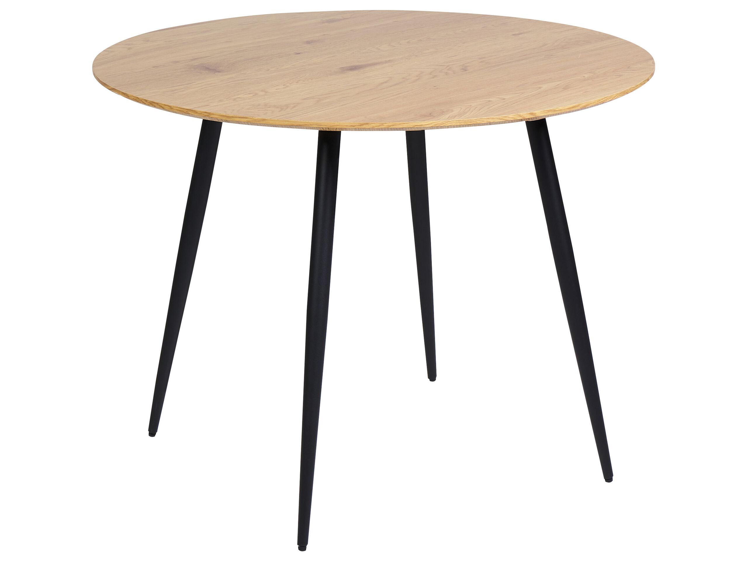 Round Dining Table âŒ€ 100 cm Light Wood BJORKA - Gemini Interiors