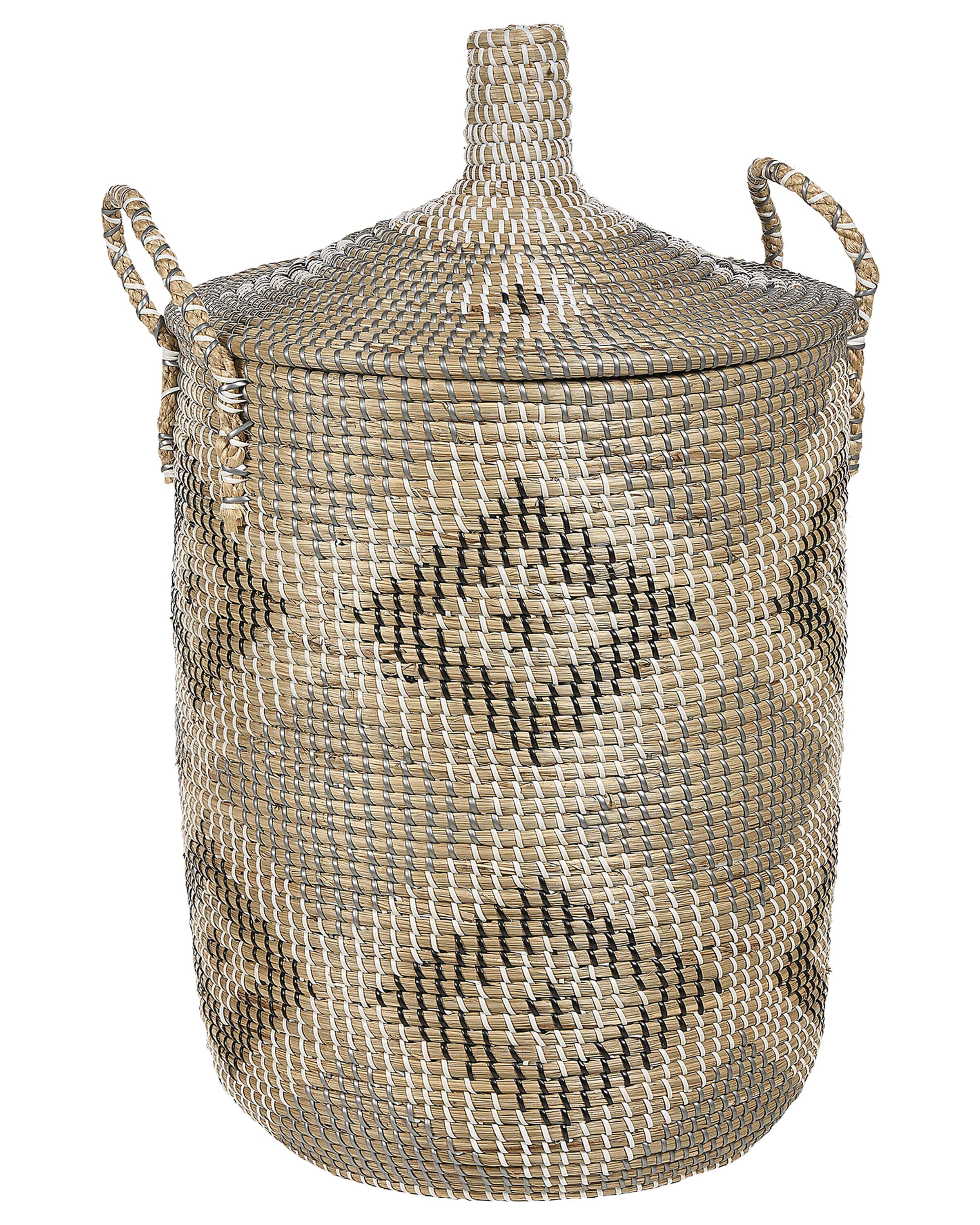 Seagrass Basket with Lid Light - Gemini Interiors