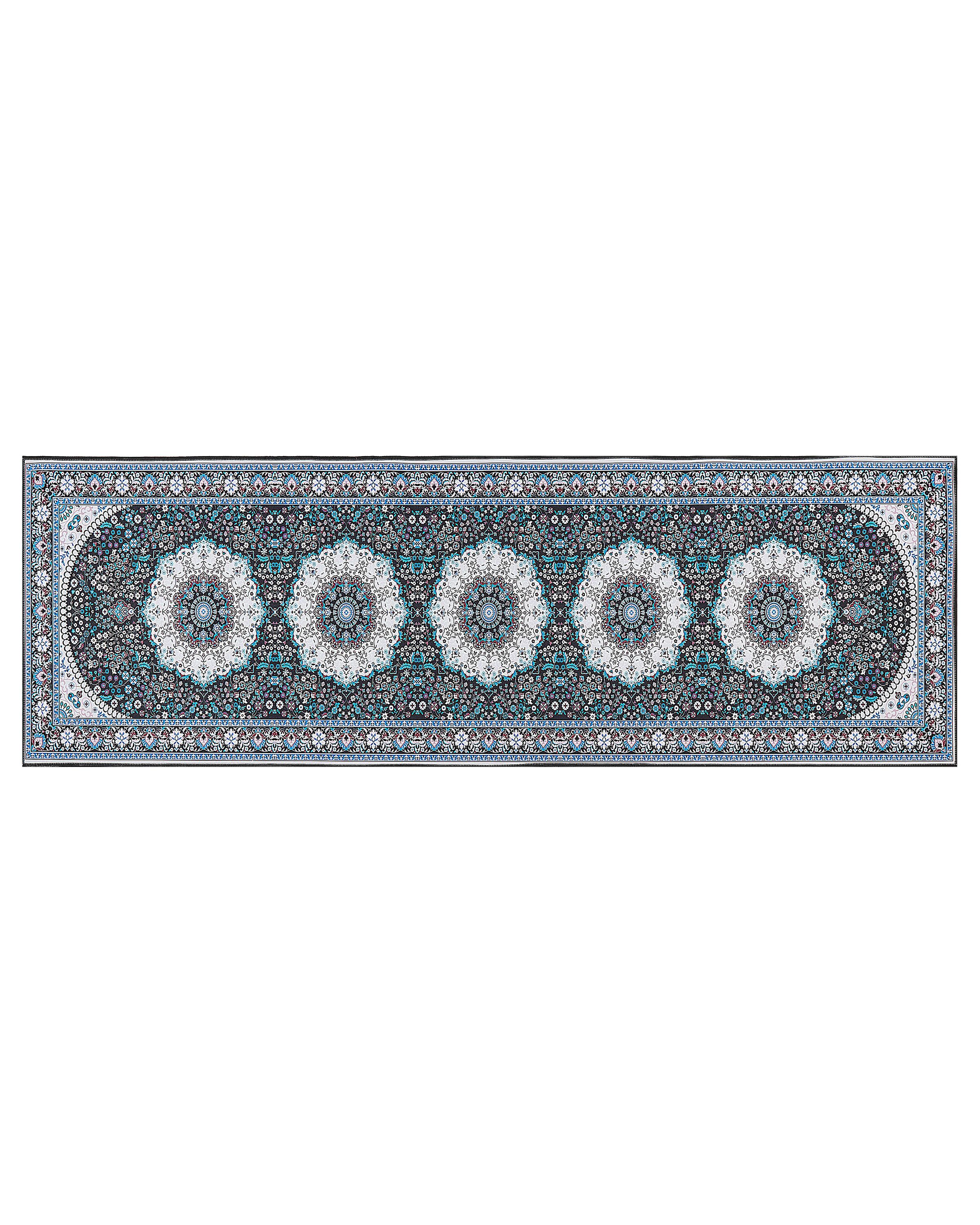Runner Rug 80x240cm Blue - Gemini Interiors