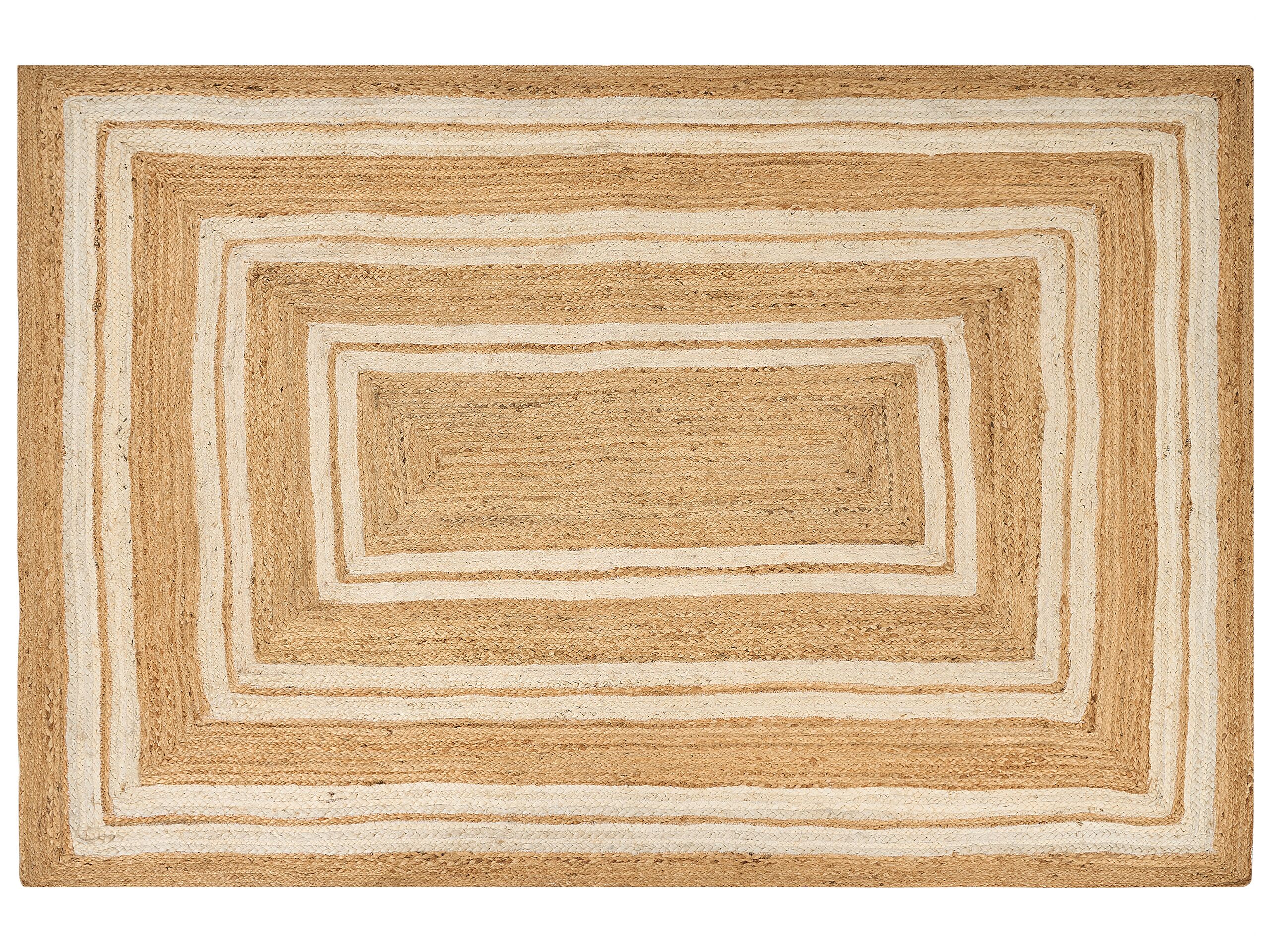 Jute Area Rug 200x300cm Beige - Gemini Interiors