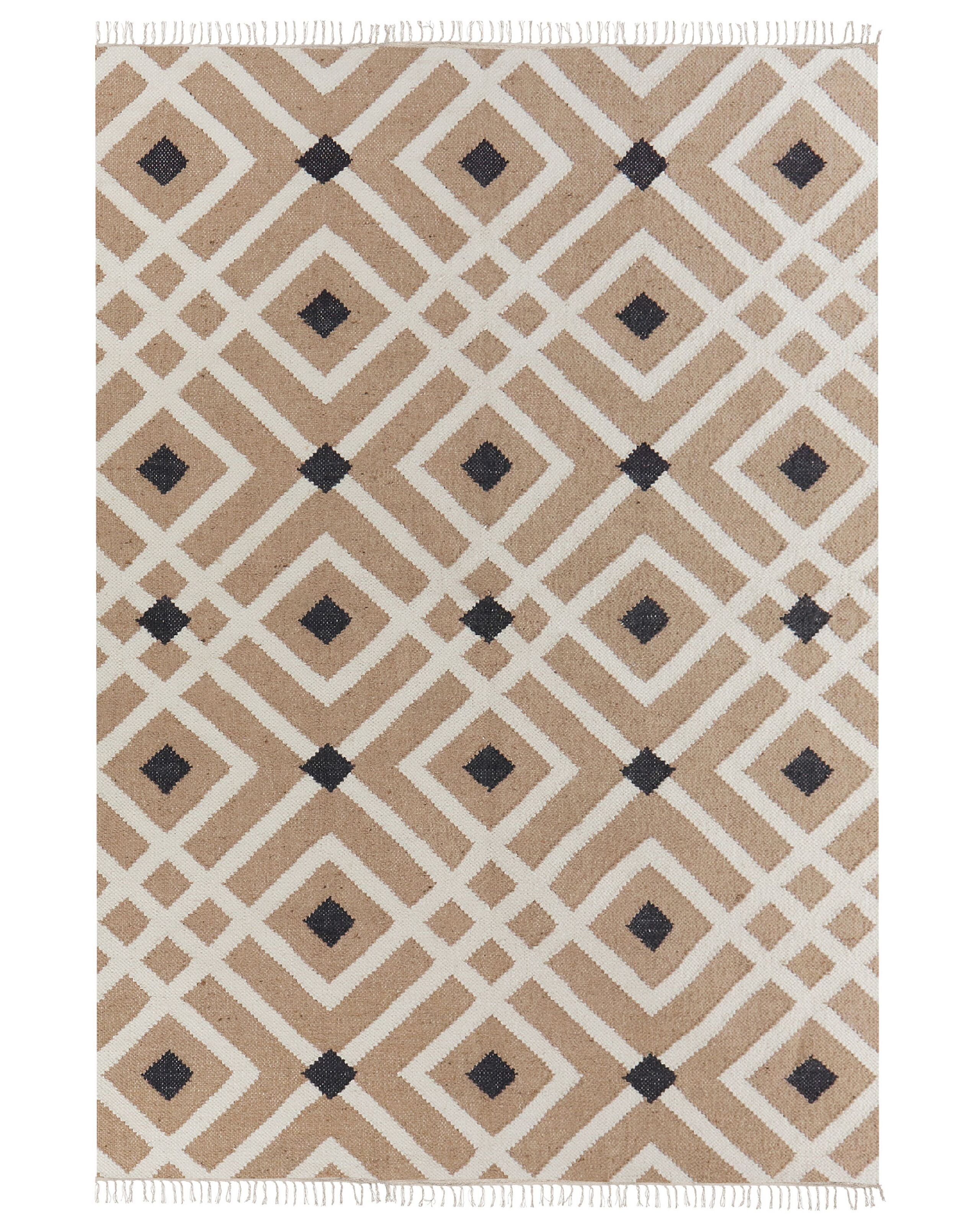 Jute Area Rug 160x230cm Beige - Gemini Interiors